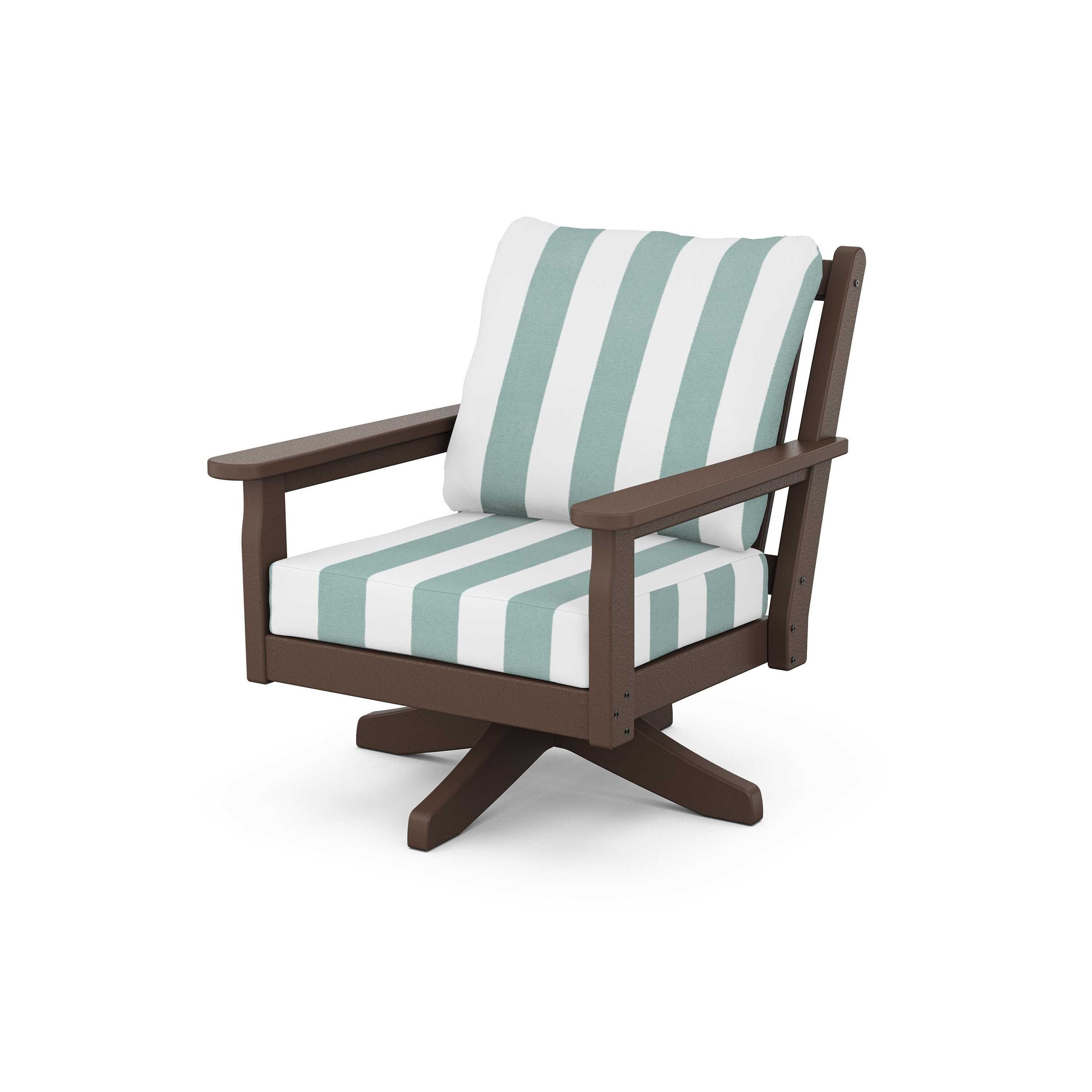 Chippendale Deep Seating Swivel Chair