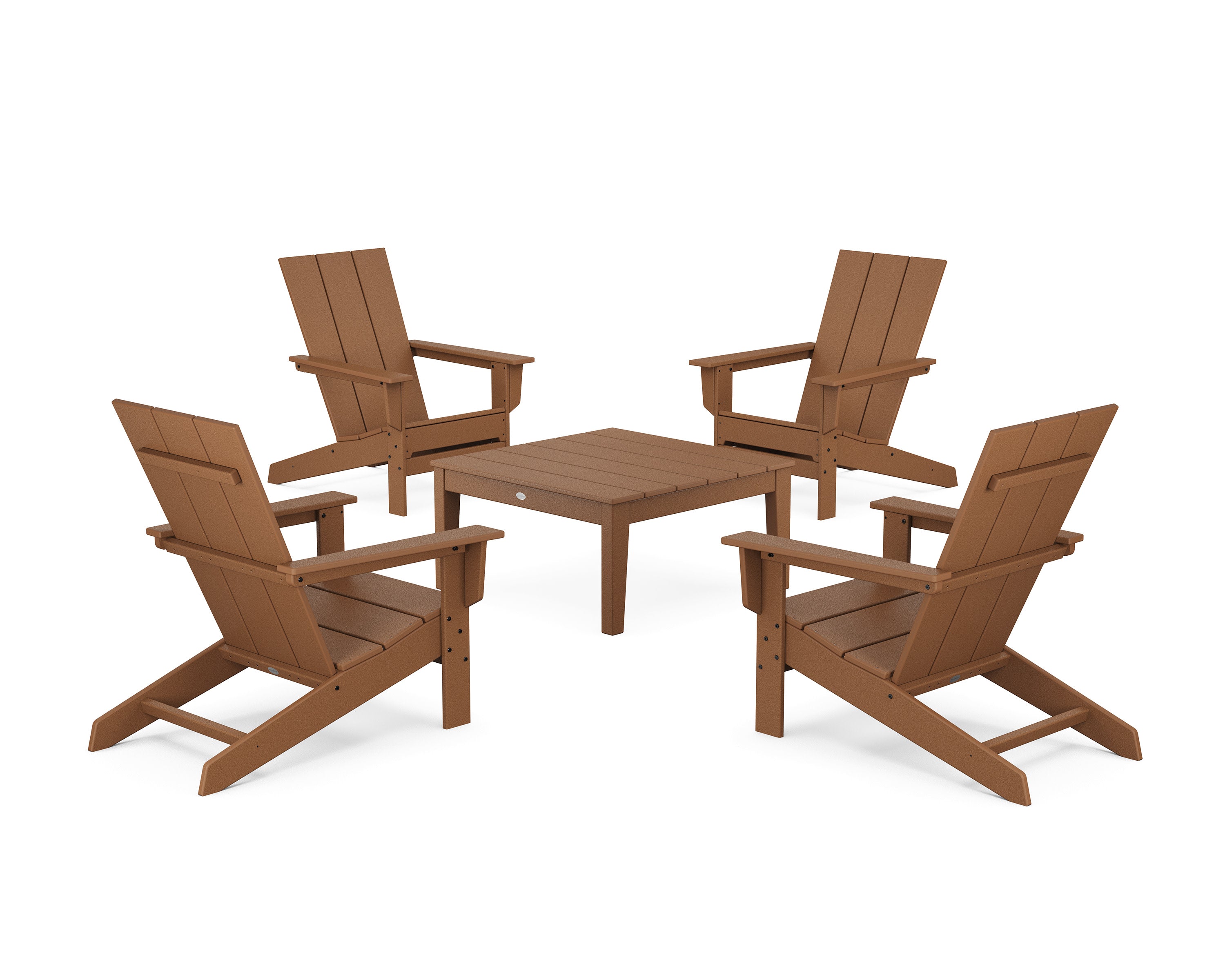 5-Piece Modern Studio Adirondack Chair Conversation Group