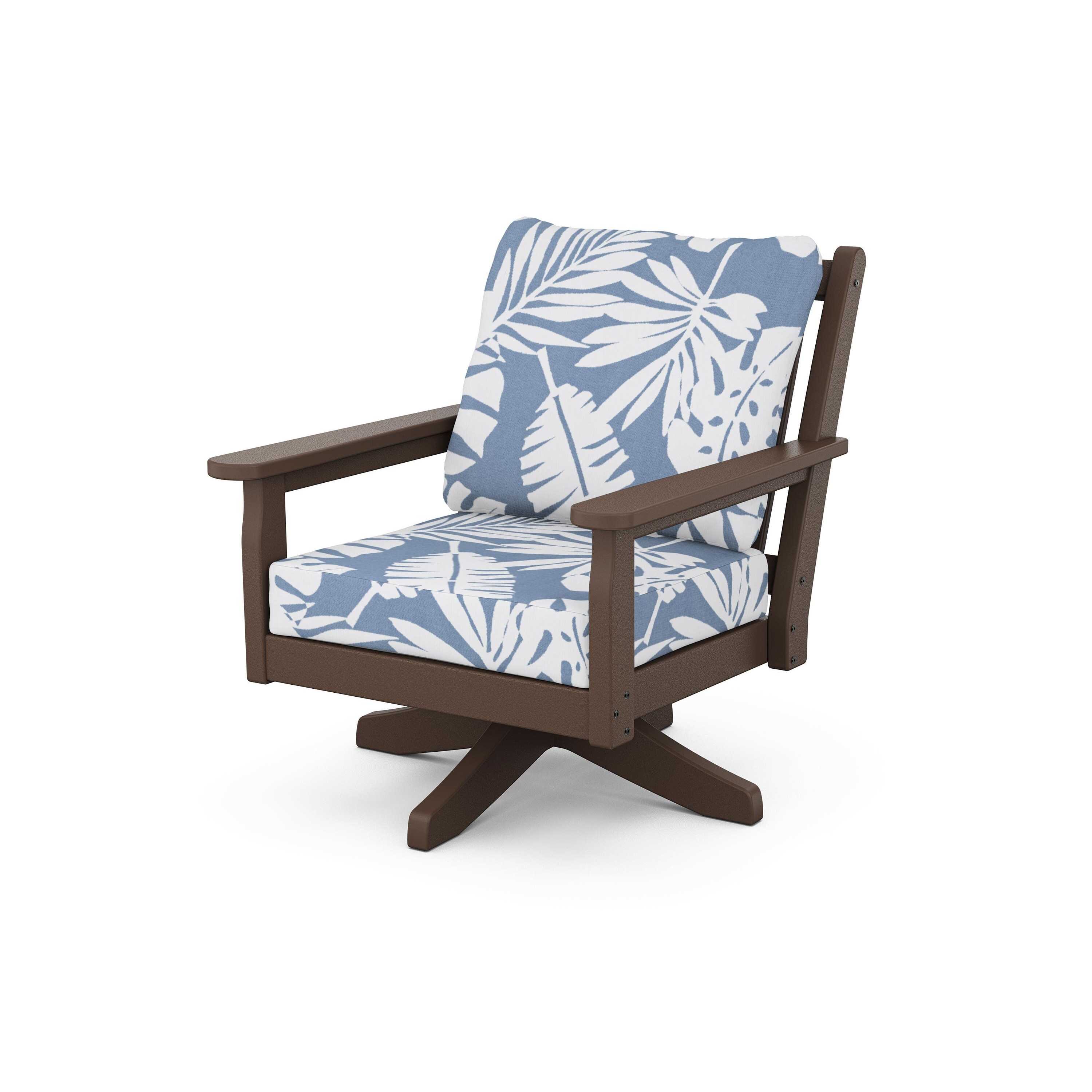 Chippendale Deep Seating Swivel Chair