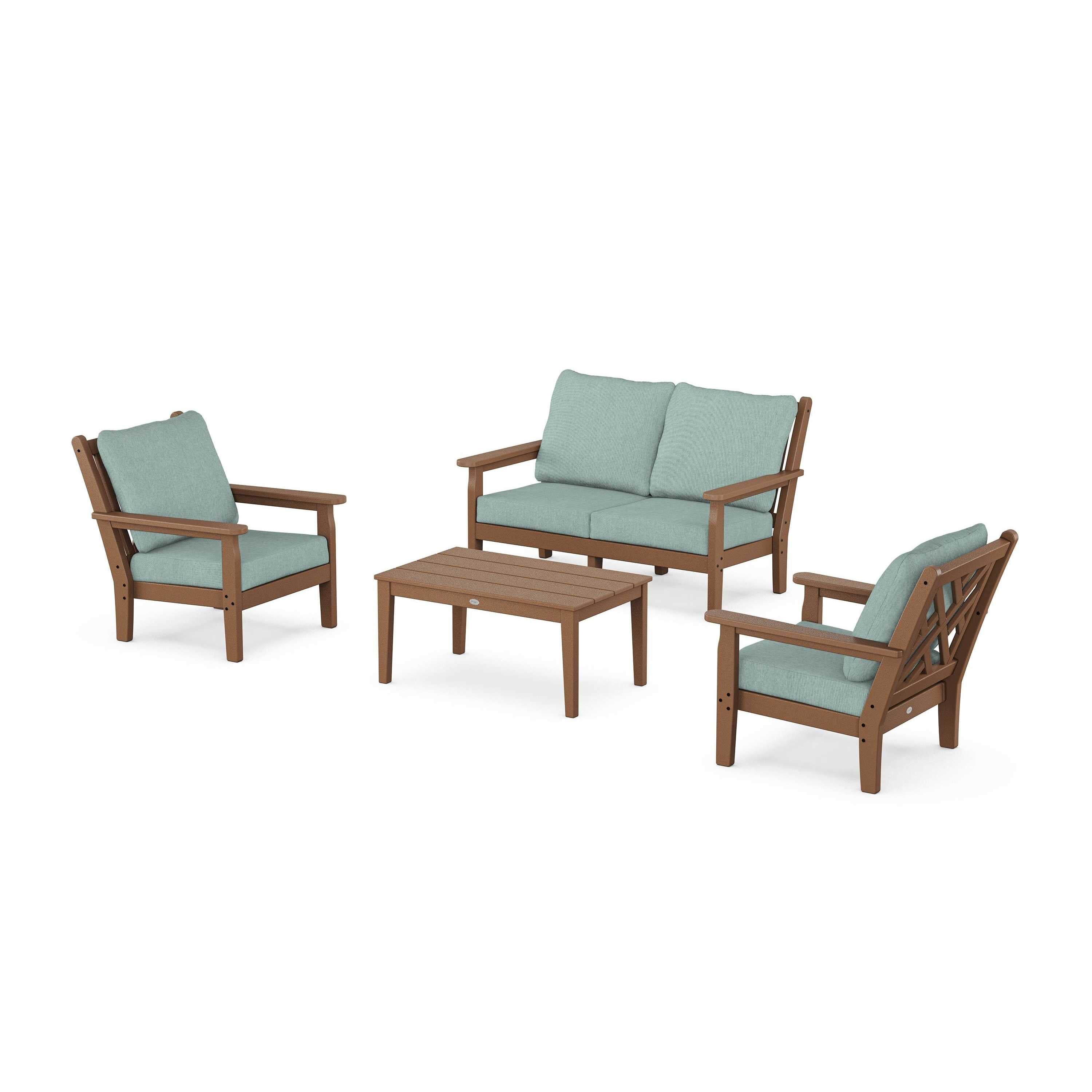 Chippendale 4-Piece Deep Seating Set with Loveseat