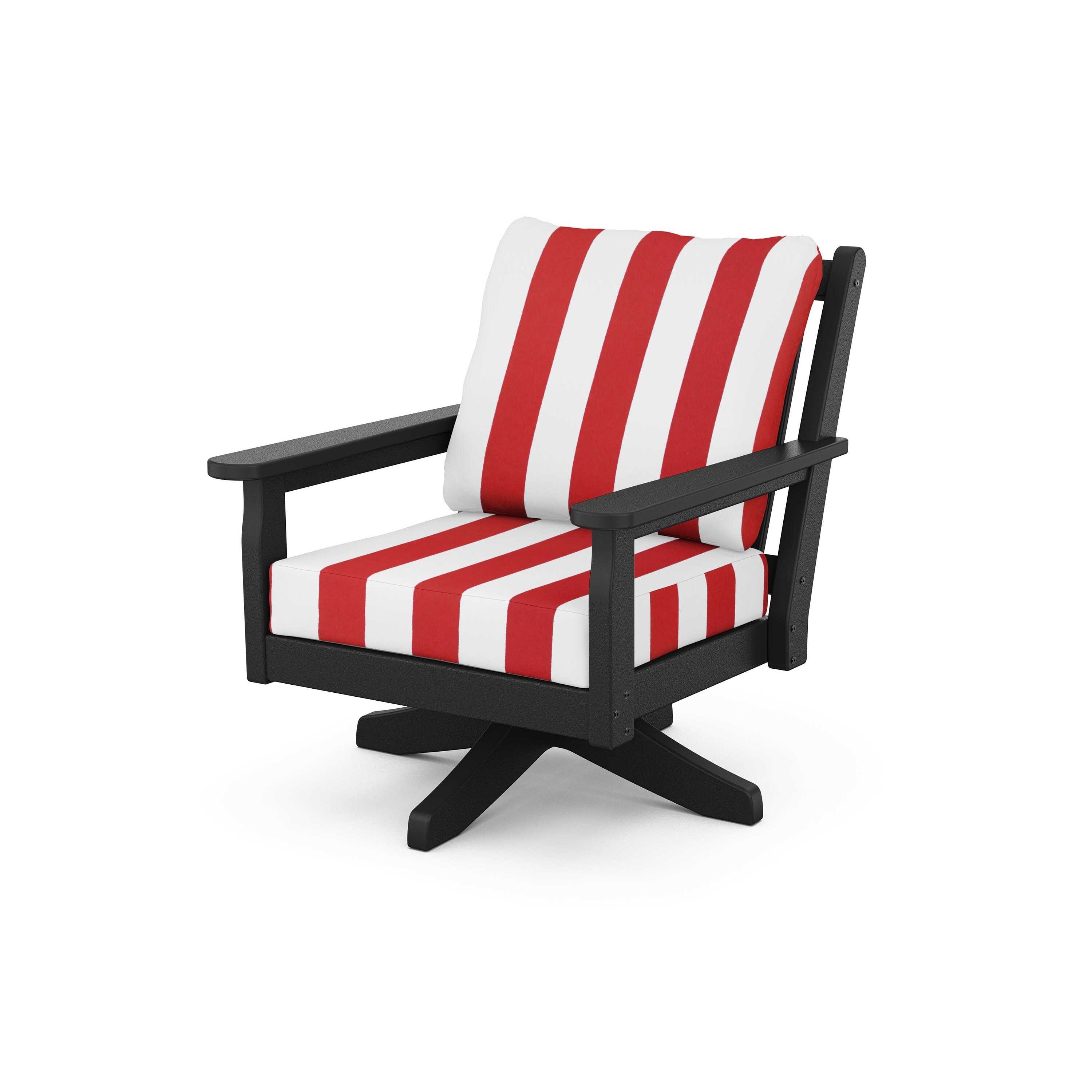 Chippendale Deep Seating Swivel Chair