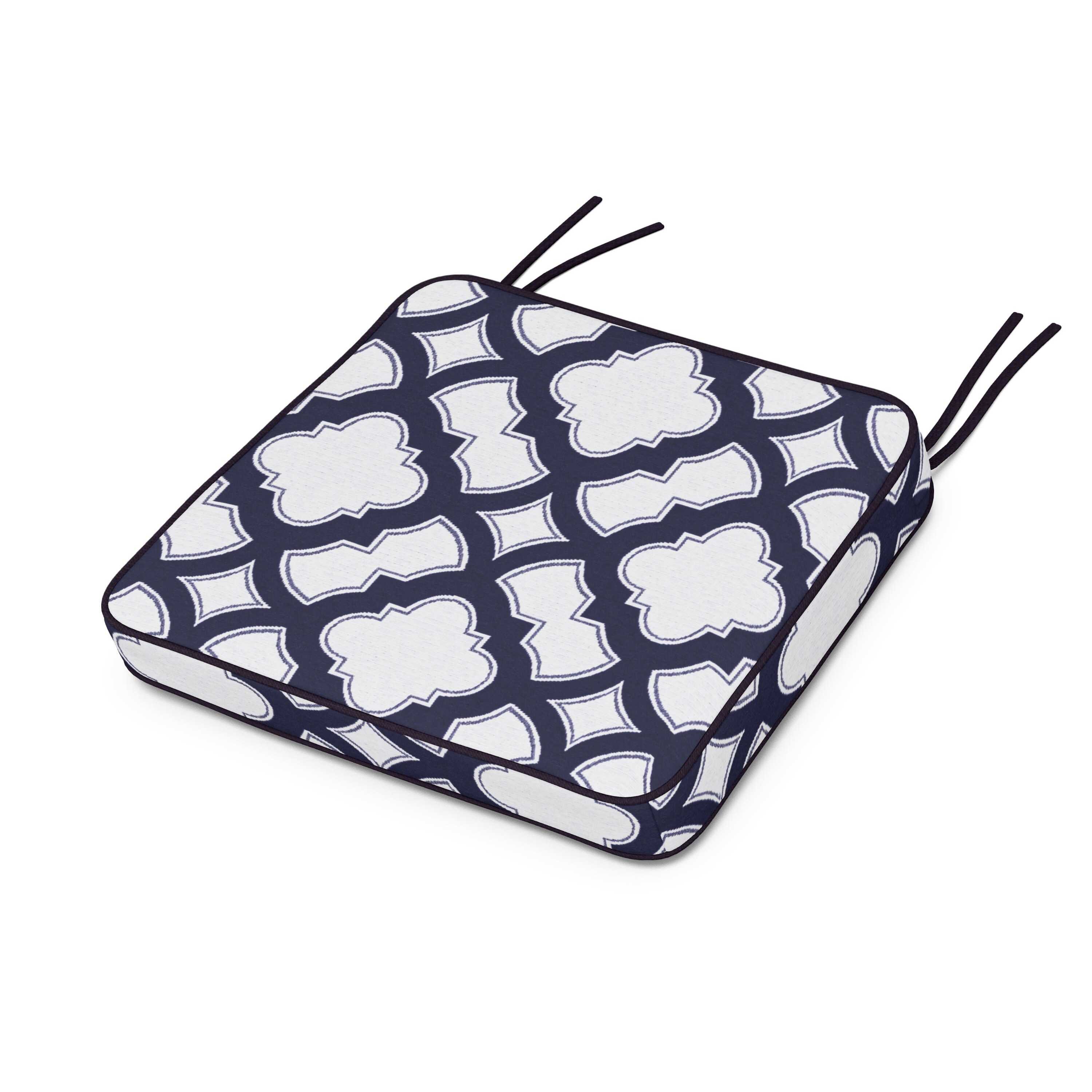 Chinoiserie Arm Chair Seat Cushion