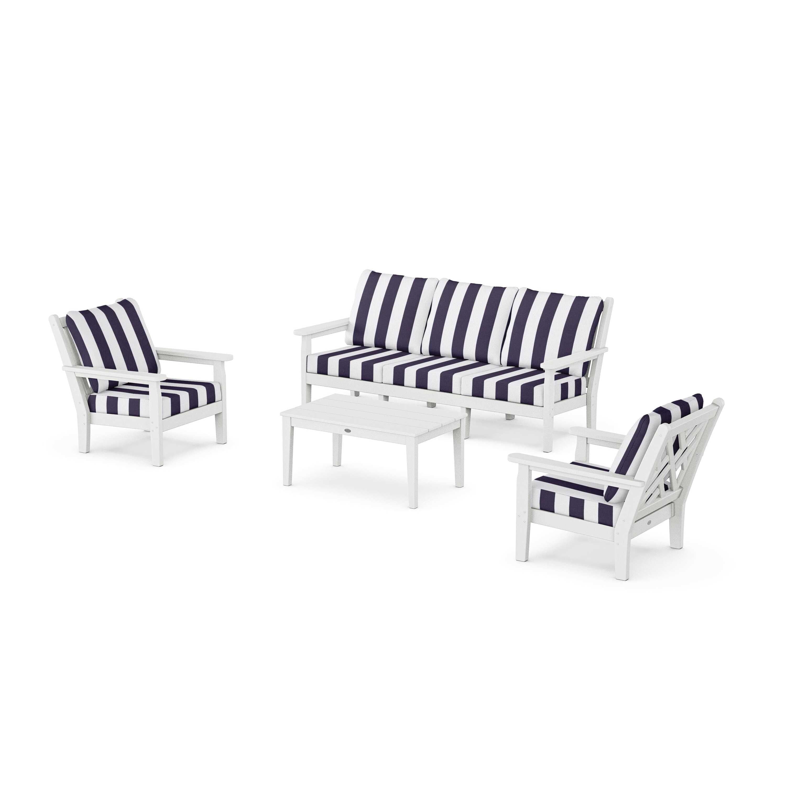 Chippendale 4-Piece Deep Seating Set with Sofa
