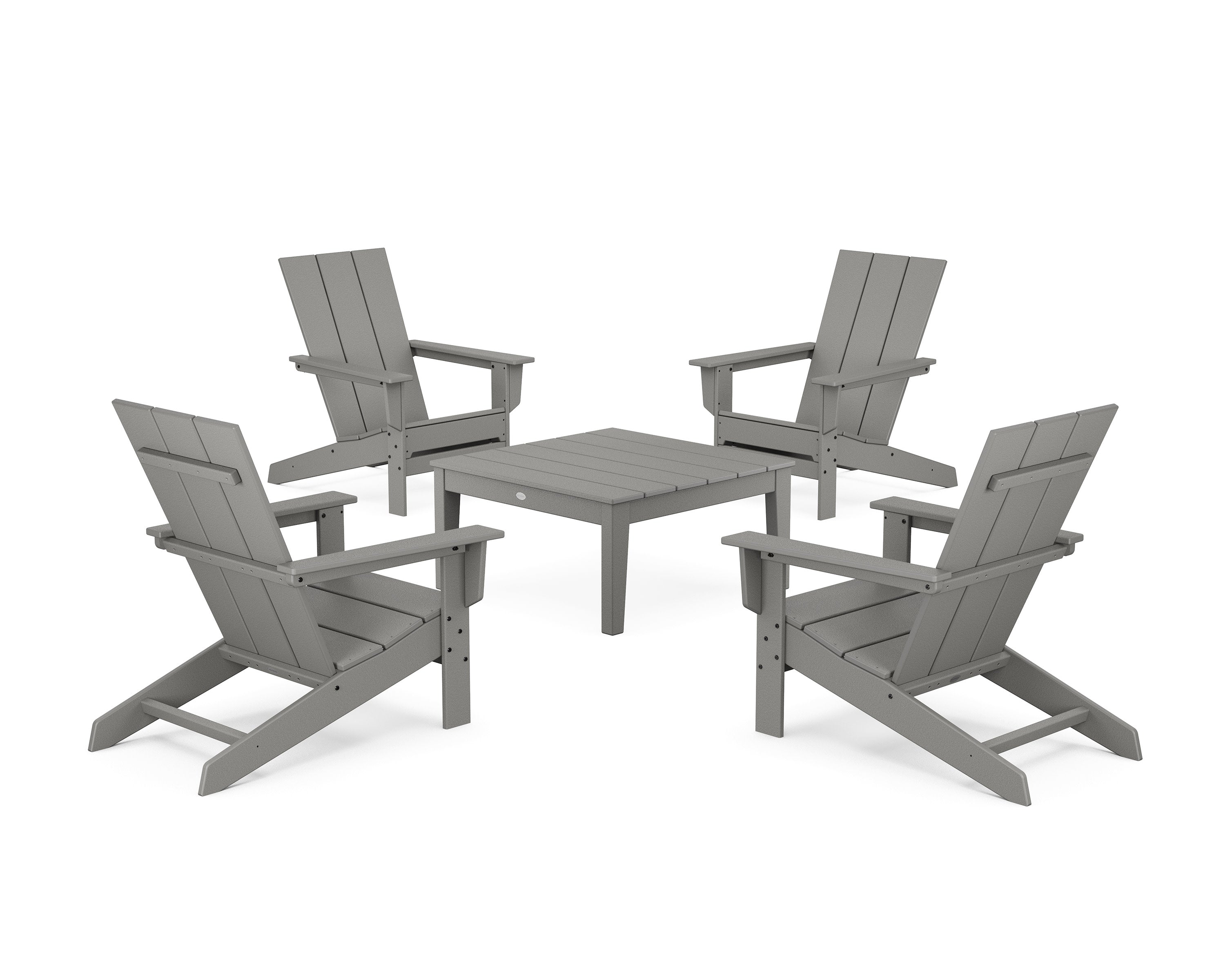 5-Piece Modern Studio Adirondack Chair Conversation Group