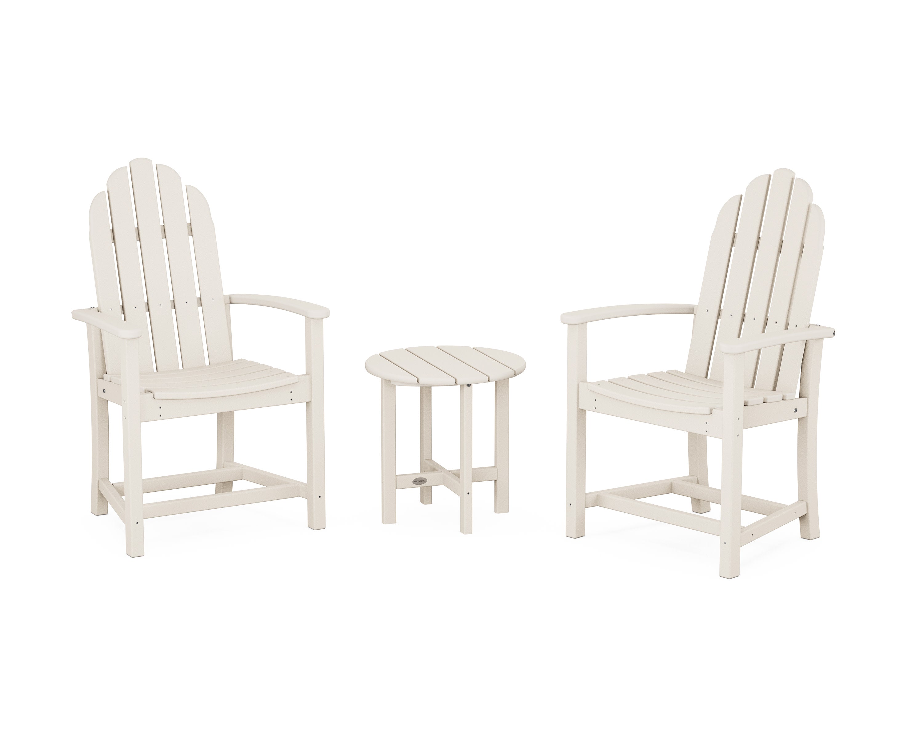 Classic 3-Piece Upright Adirondack Chair Set