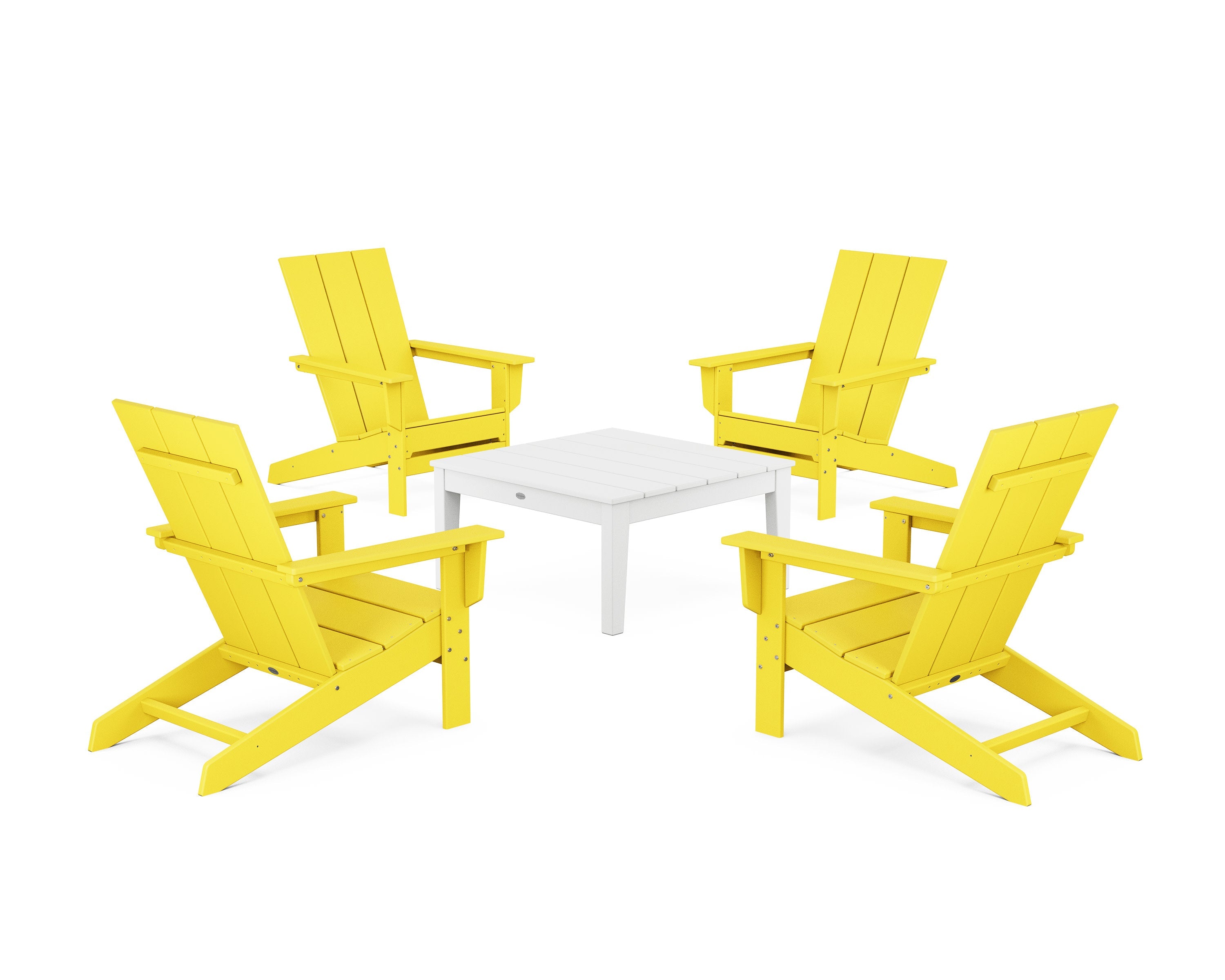 5-Piece Modern Studio Adirondack Chair Conversation Group