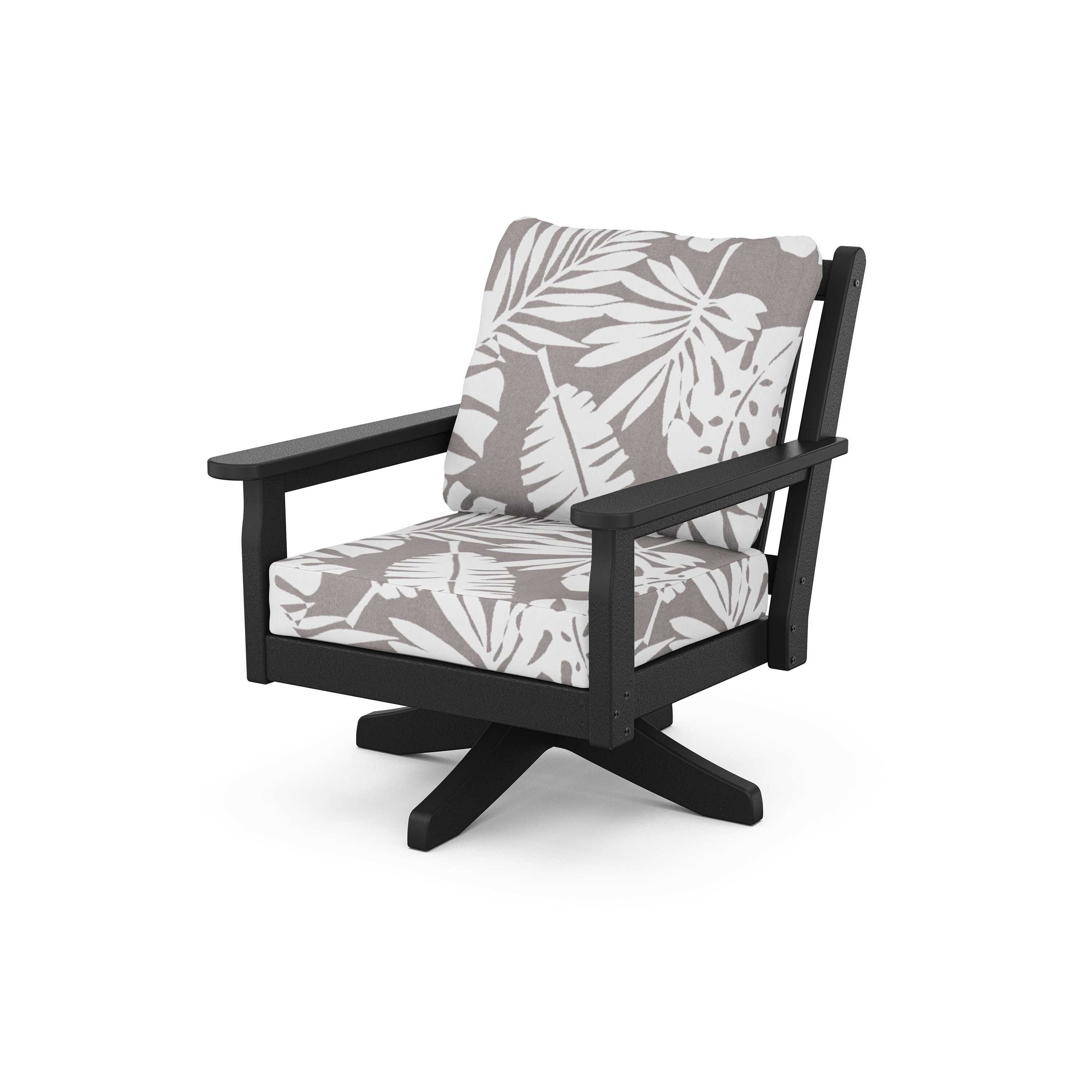 Chippendale Deep Seating Swivel Chair