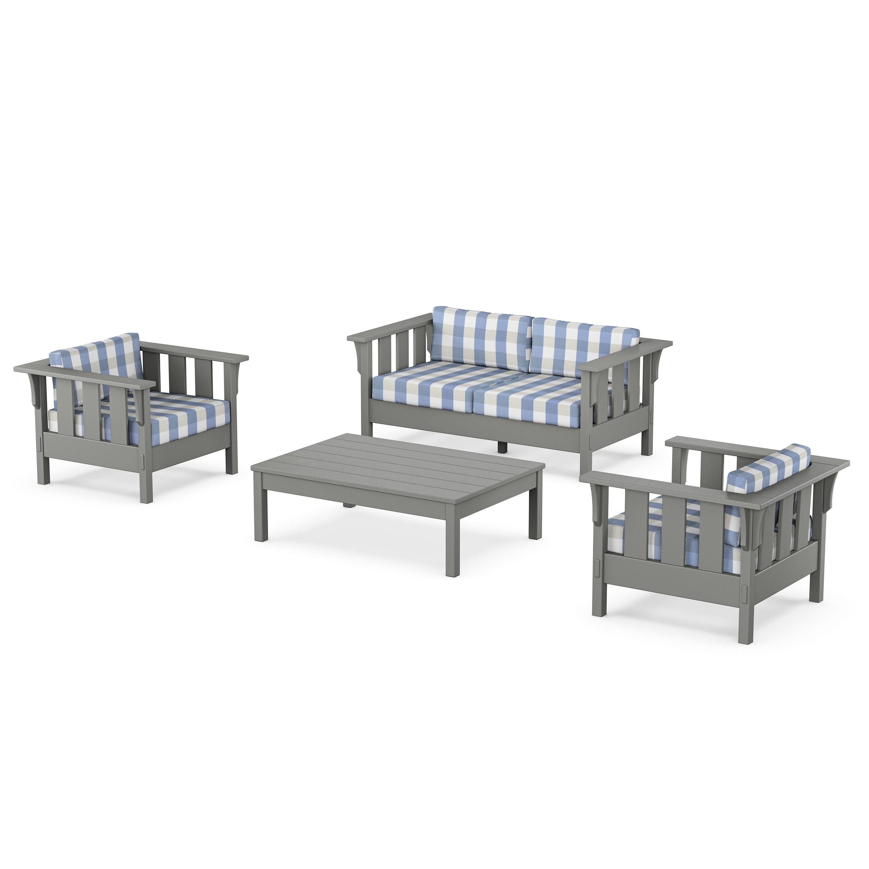Acadia 4-Piece Deep Seating Set with Loveseat