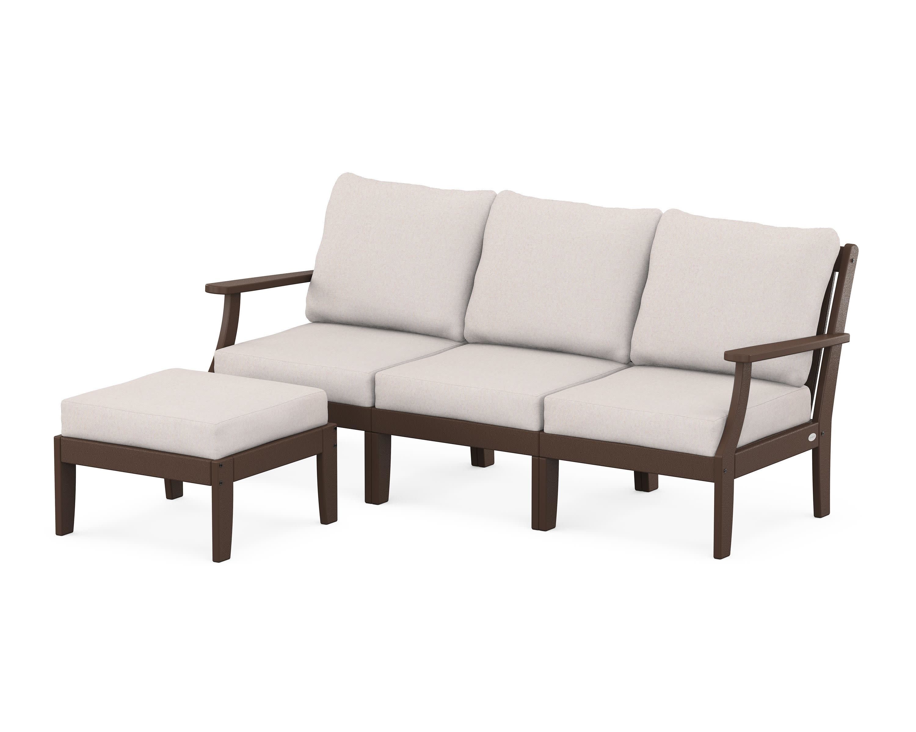 Braxton Modular 4-Piece Deep Seating Set with Ottoman