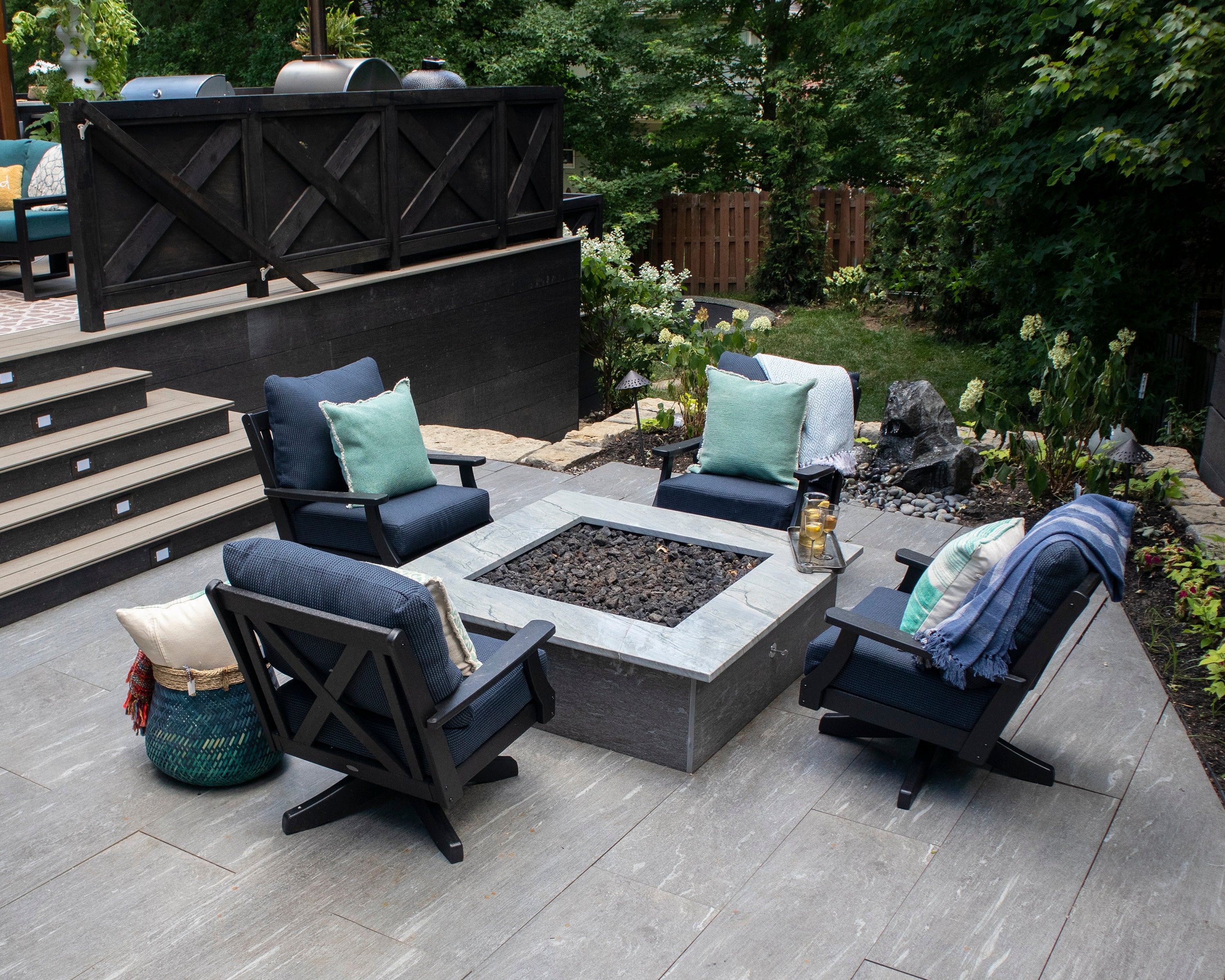 Braxton Deep Seating Swivel Chair