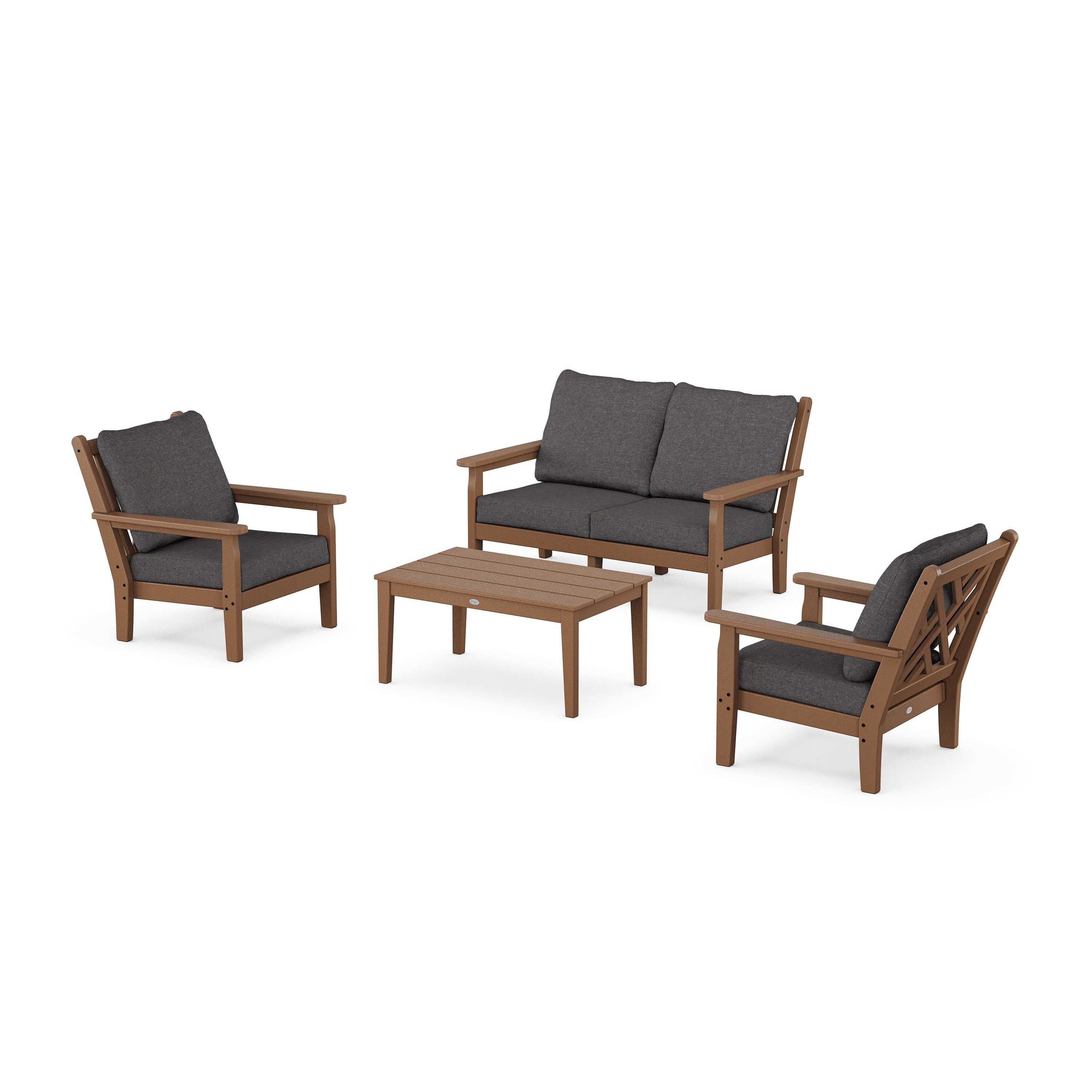 Chippendale 4-Piece Deep Seating Set with Loveseat