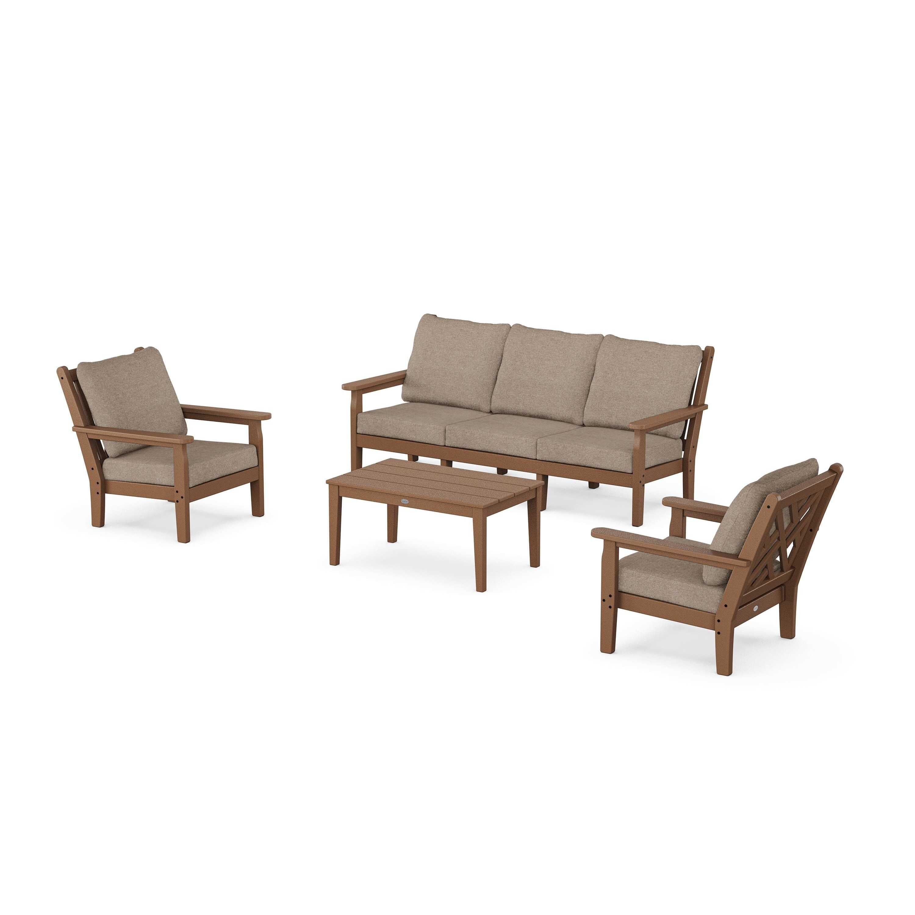 Chippendale 4-Piece Deep Seating Set with Sofa