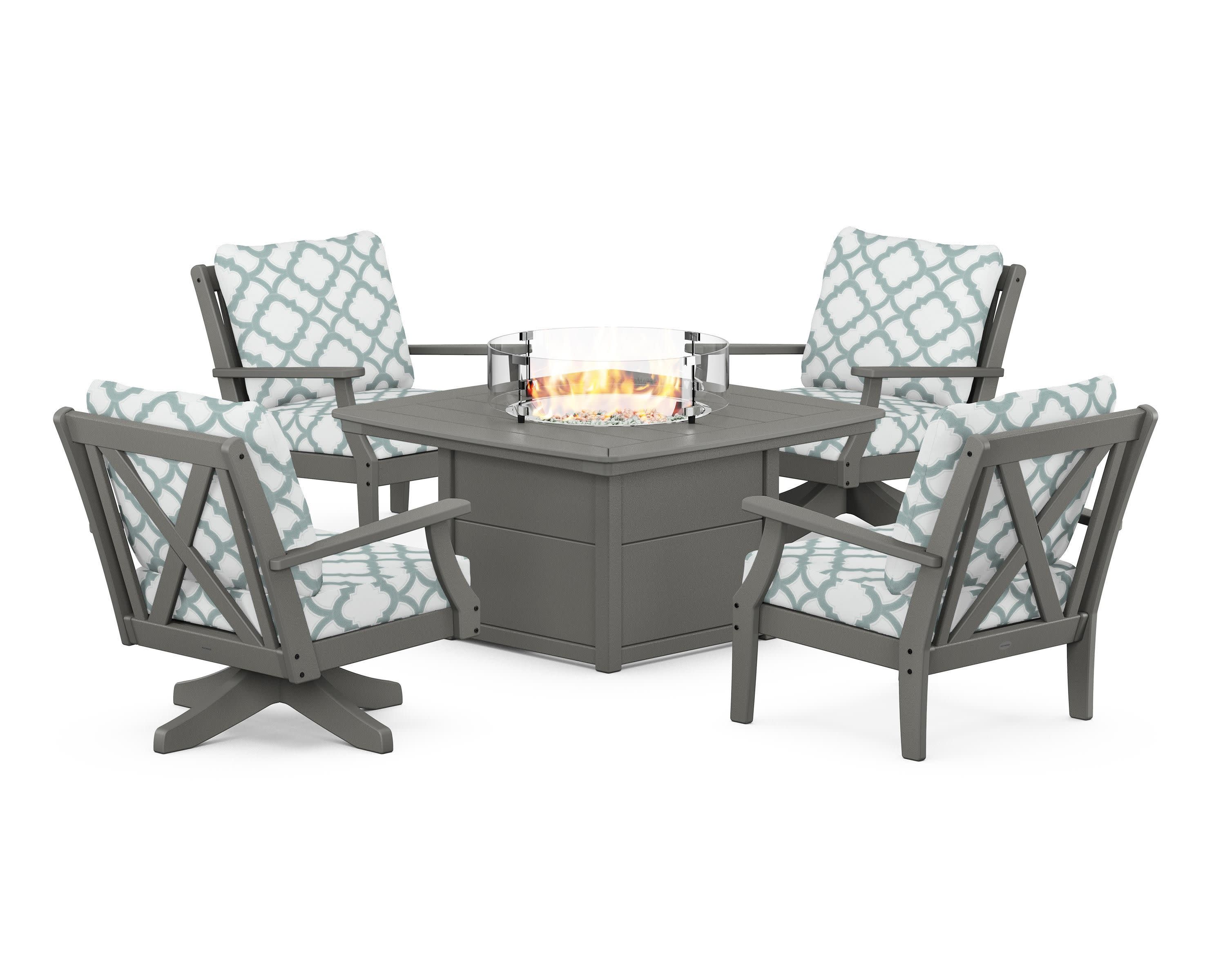 Braxton 5-Piece Deep Seating Set with Fire Table