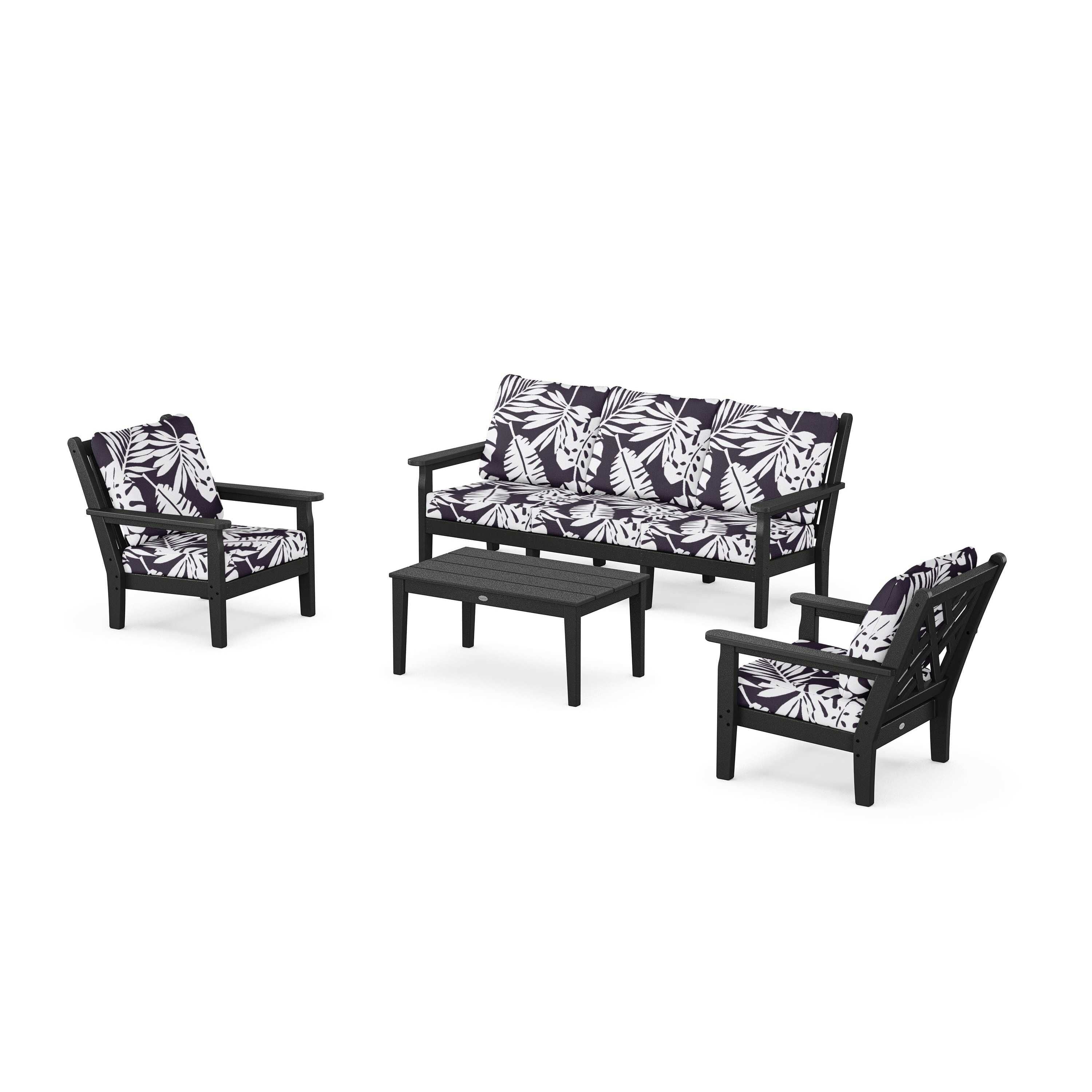 Chippendale 4-Piece Deep Seating Set with Sofa