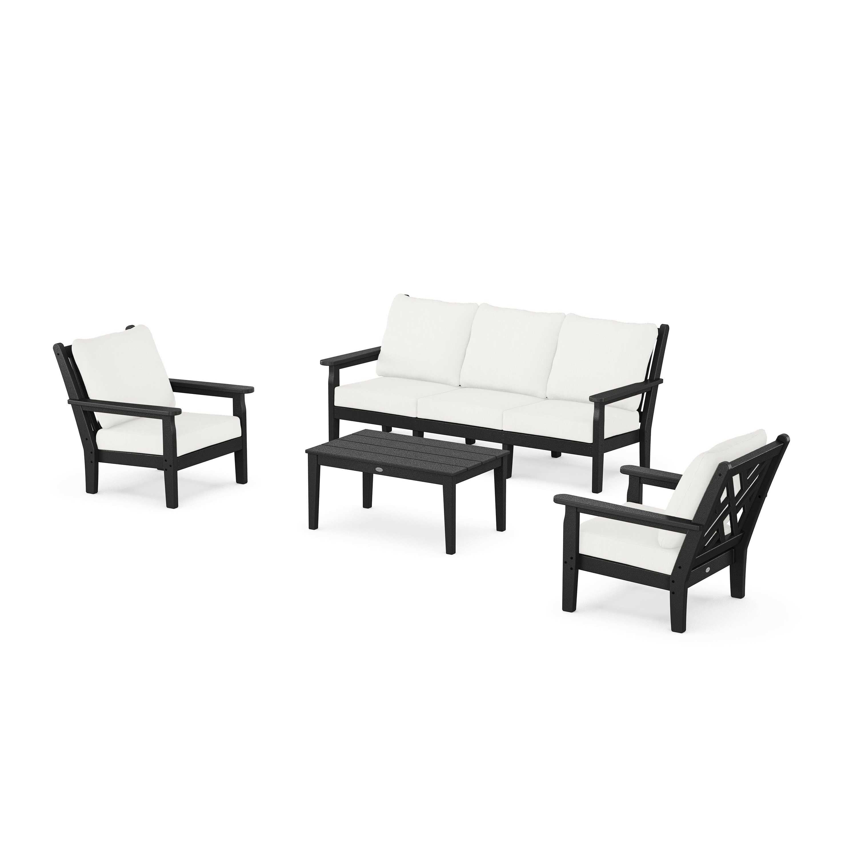 Chippendale 4-Piece Deep Seating Set with Sofa