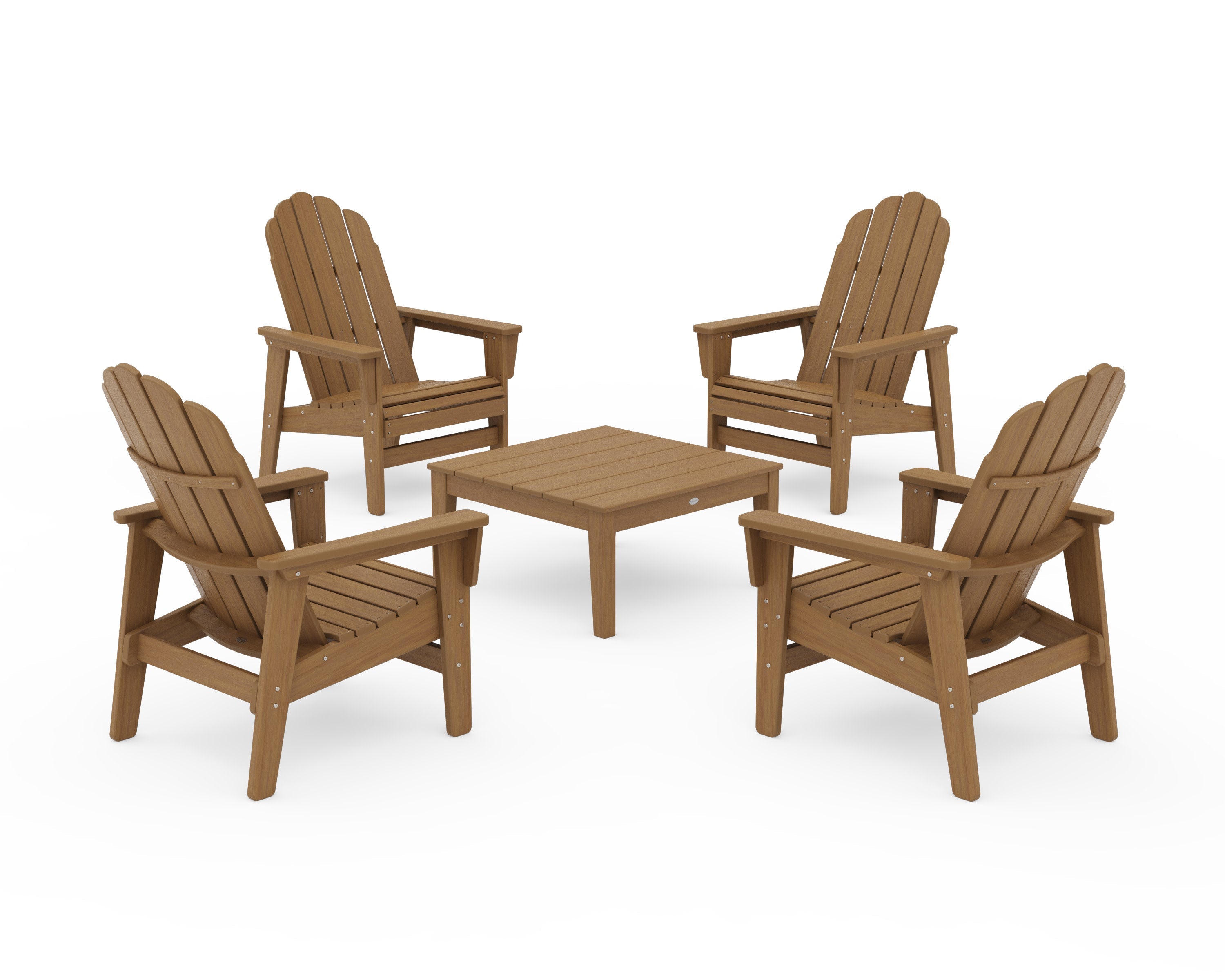 5-Piece Vineyard Grand Upright Adirondack Chair Conversation Group