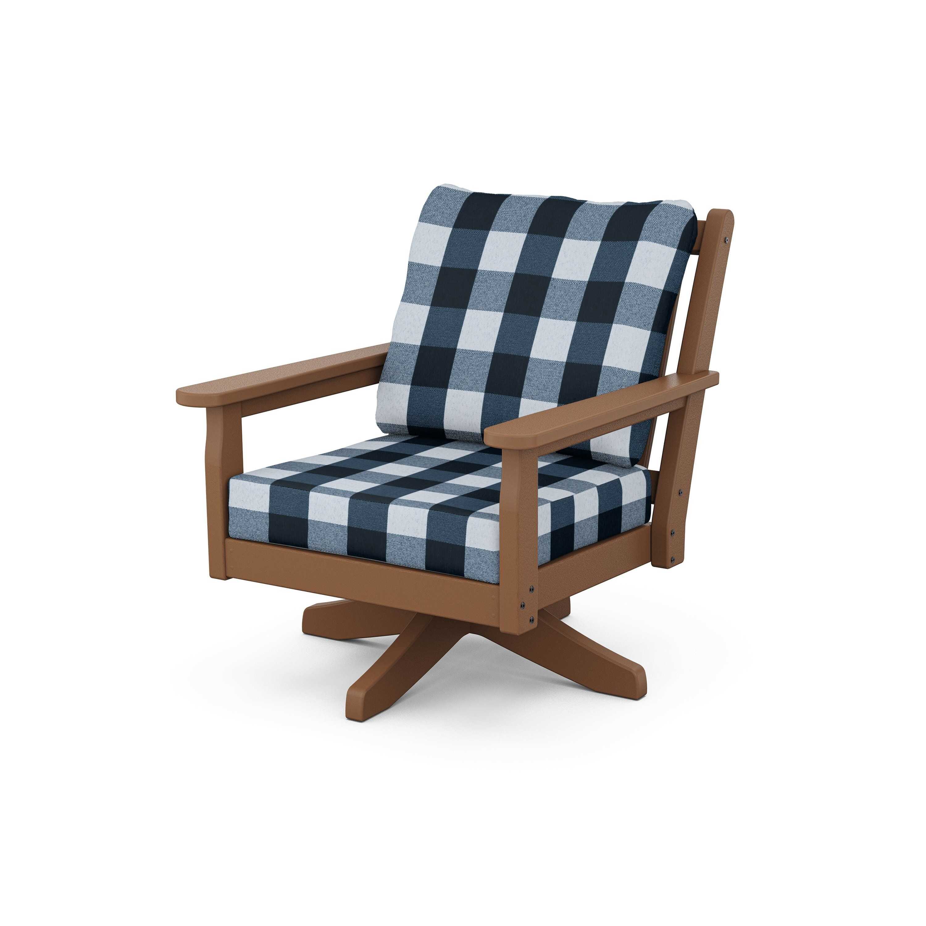 Chippendale Deep Seating Swivel Chair