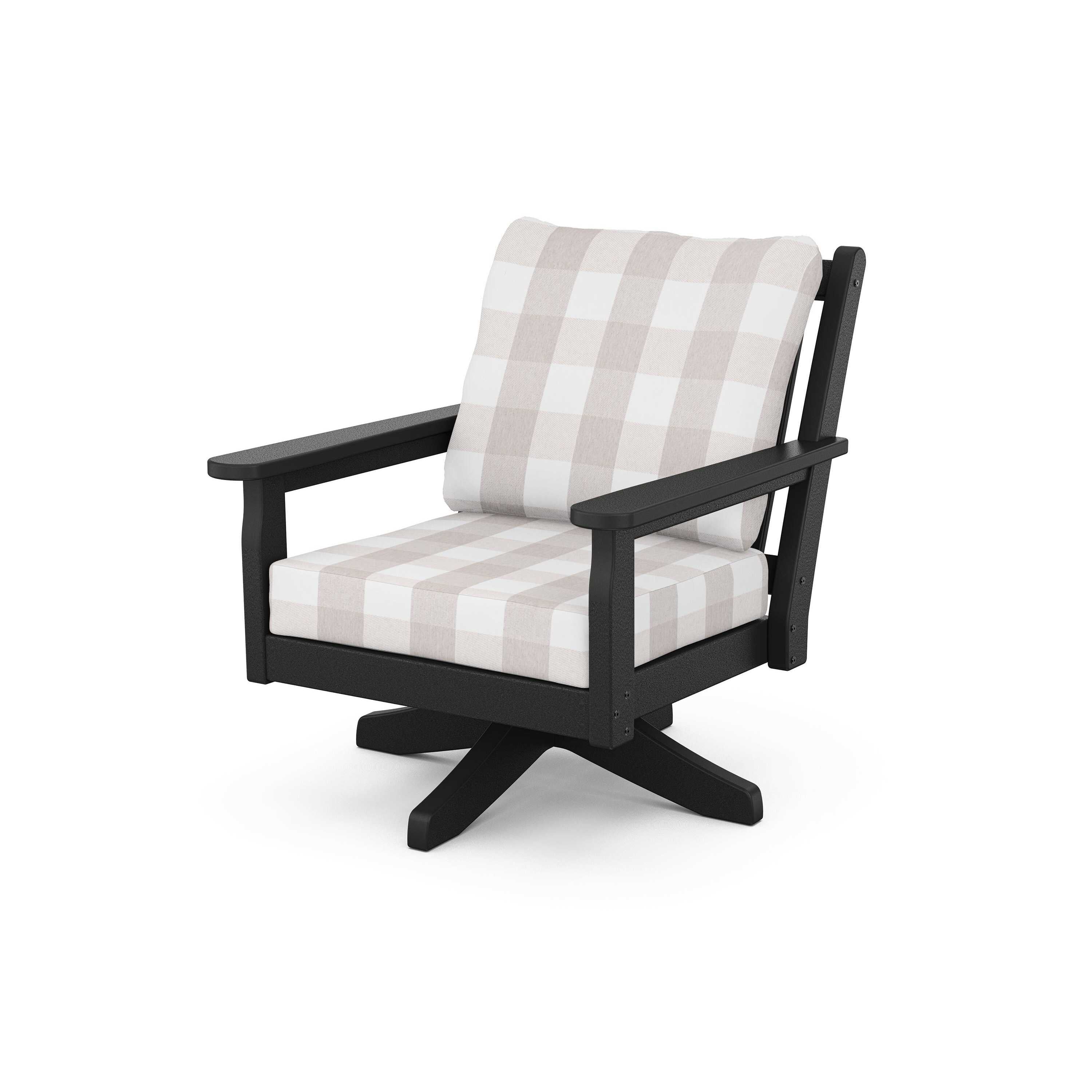 Chippendale Deep Seating Swivel Chair