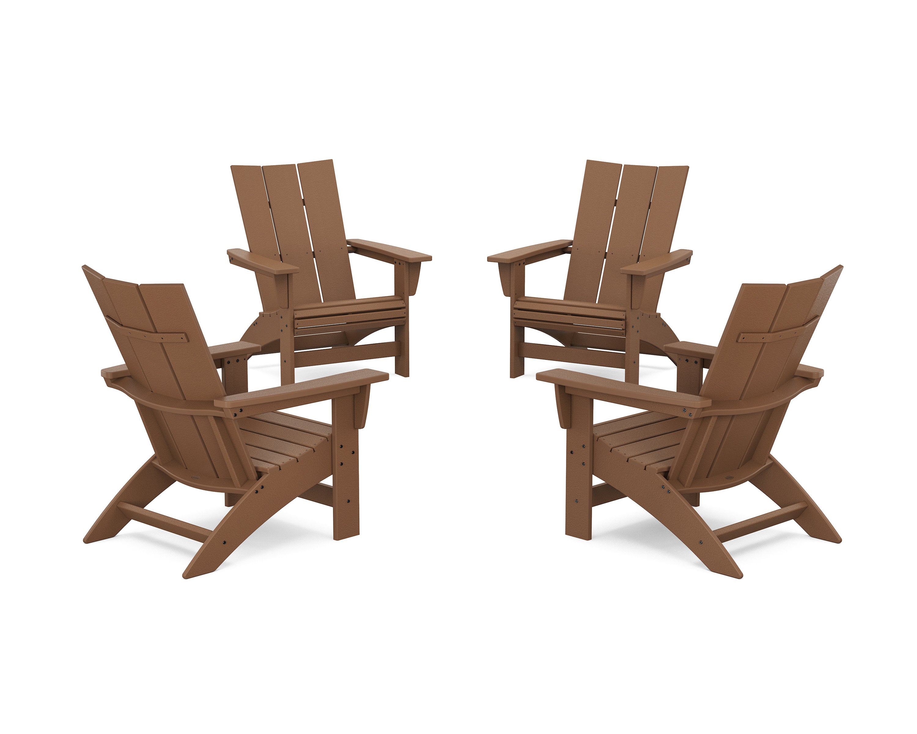 4-Piece Modern Grand Adirondack Chair Conversation Set