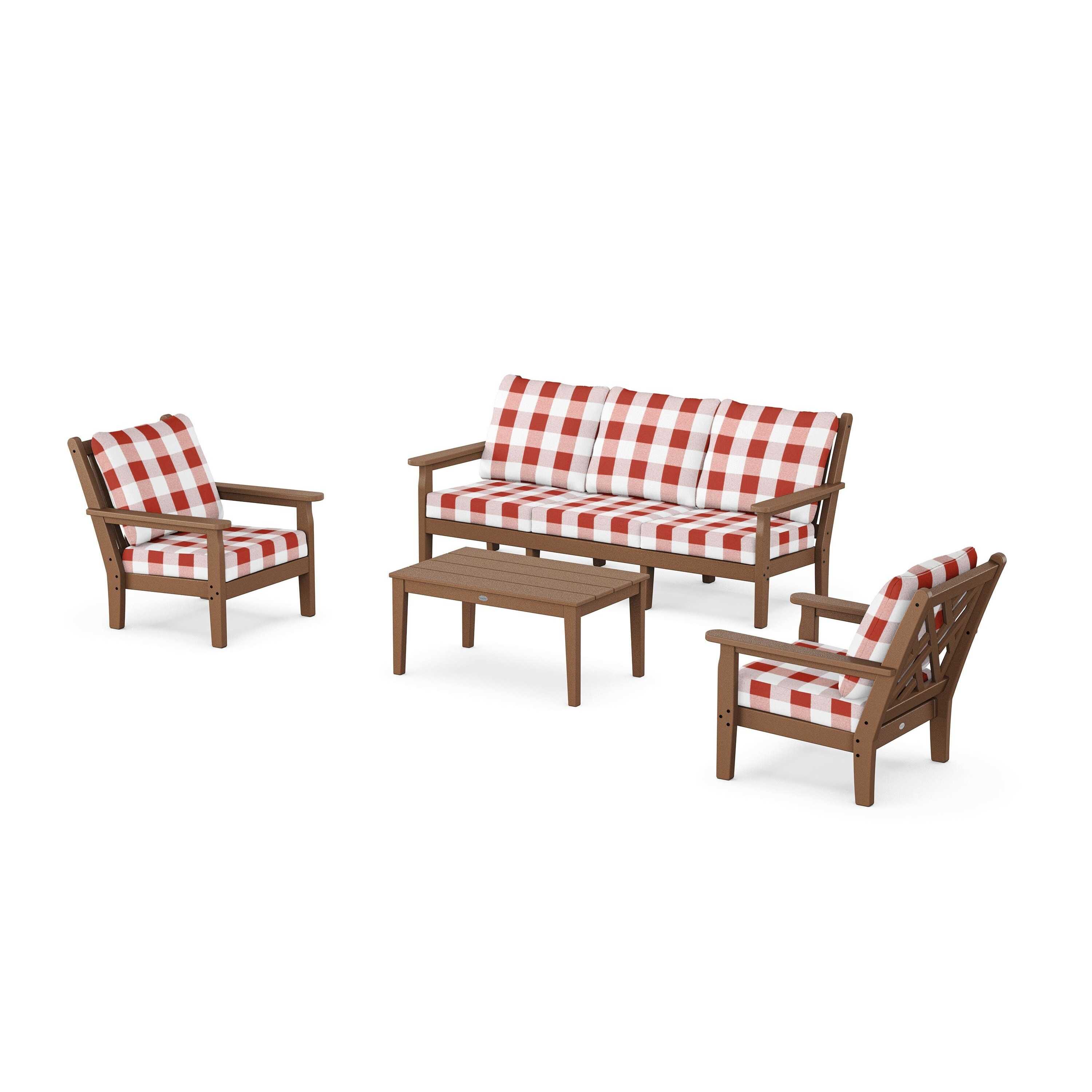 Chippendale 4-Piece Deep Seating Set with Sofa