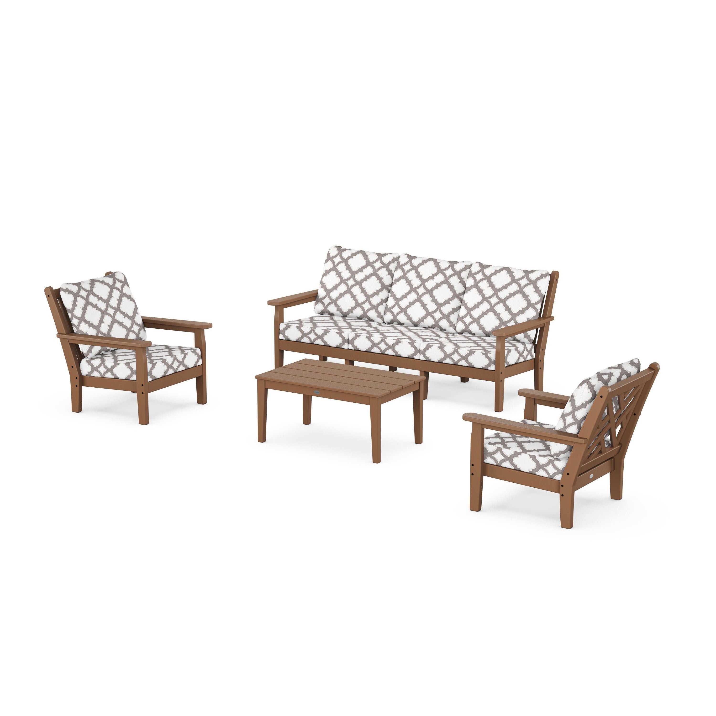 Chippendale 4-Piece Deep Seating Set with Sofa
