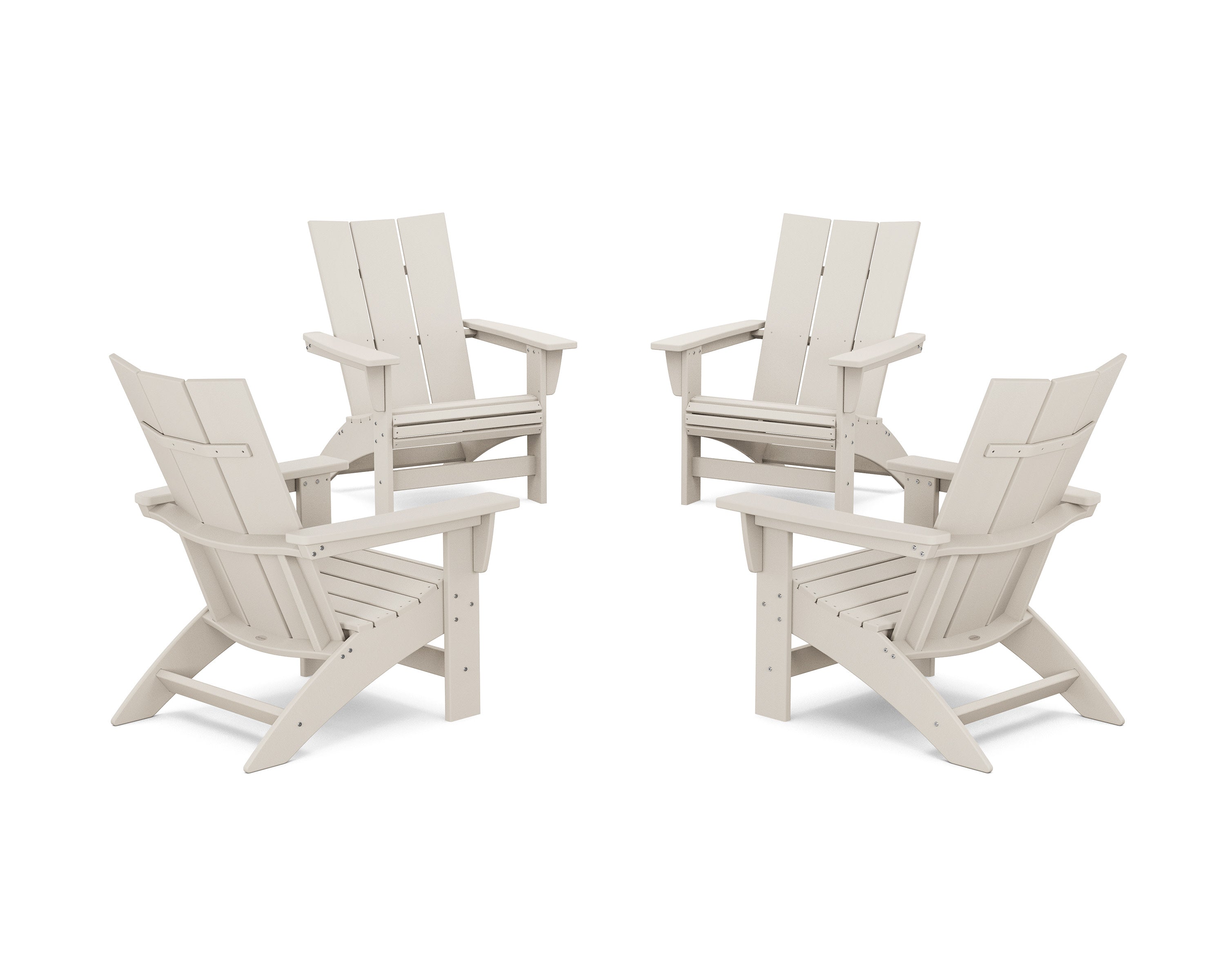 4-Piece Modern Grand Adirondack Chair Conversation Set