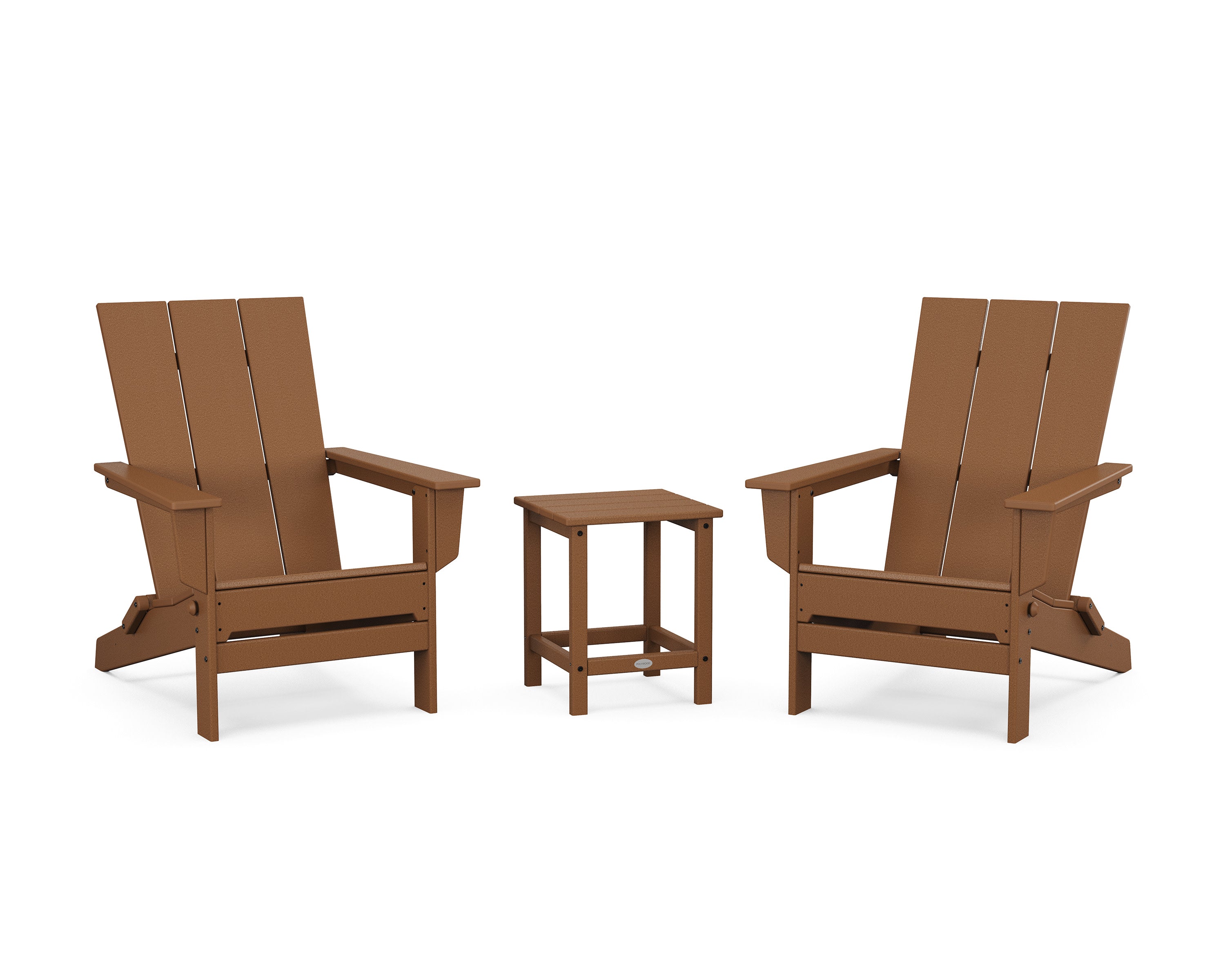 3-Piece Modern Studio Folding Adirondack Set