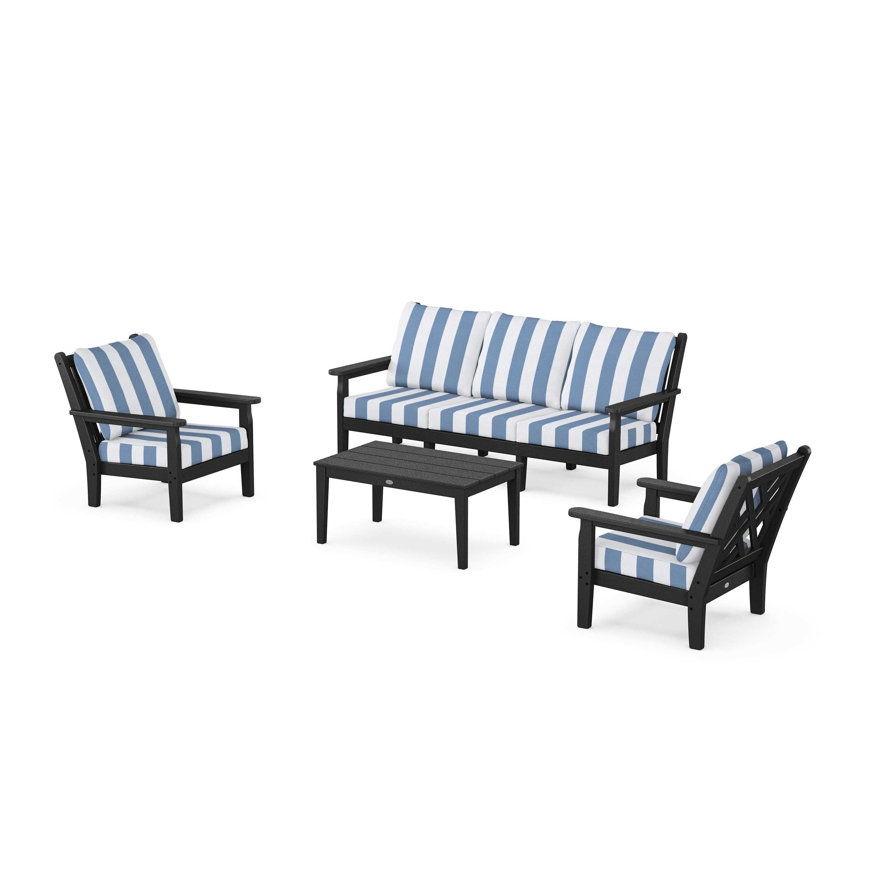 Chippendale 4-Piece Deep Seating Set with Sofa