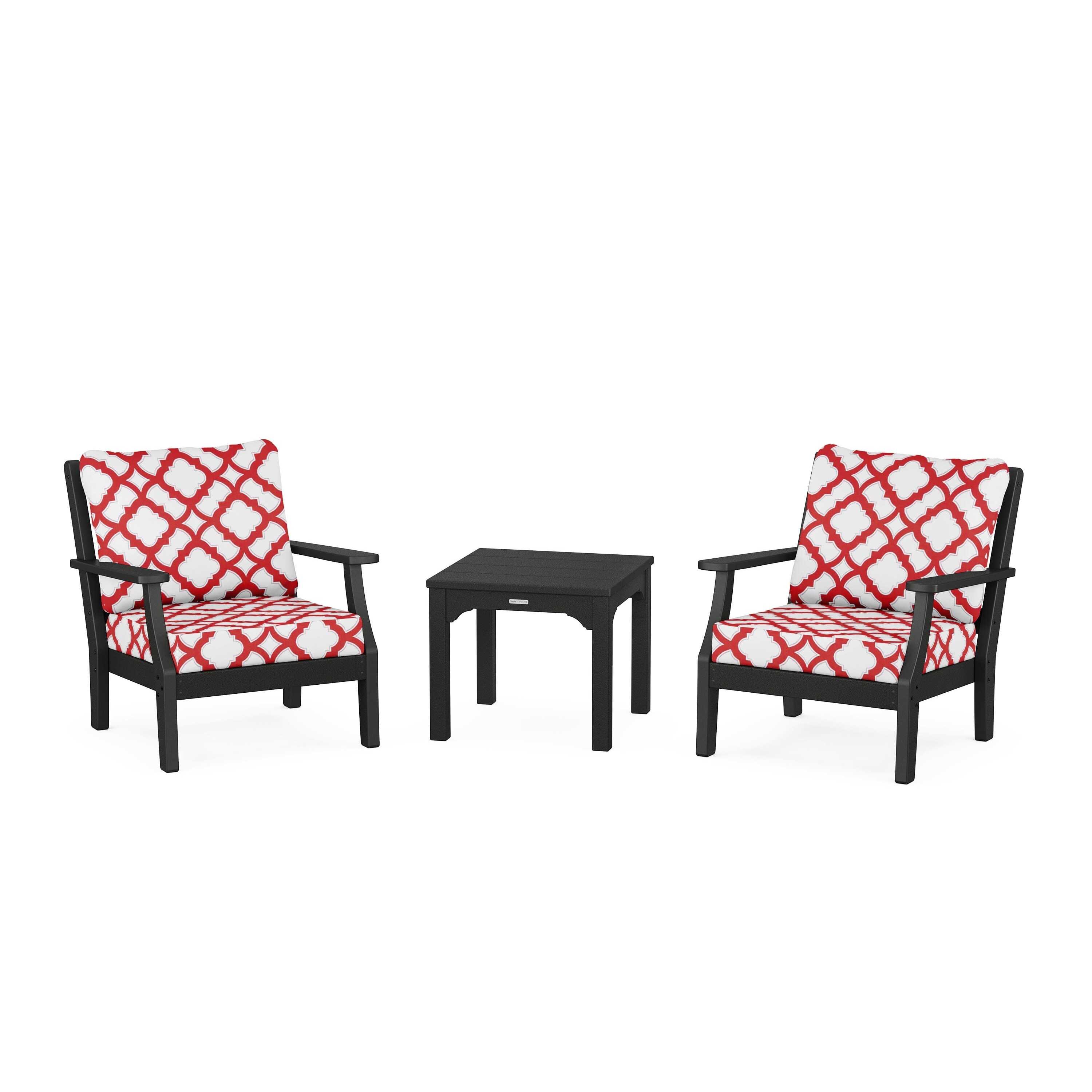 Chinoiserie 3-Piece Deep Seating Set