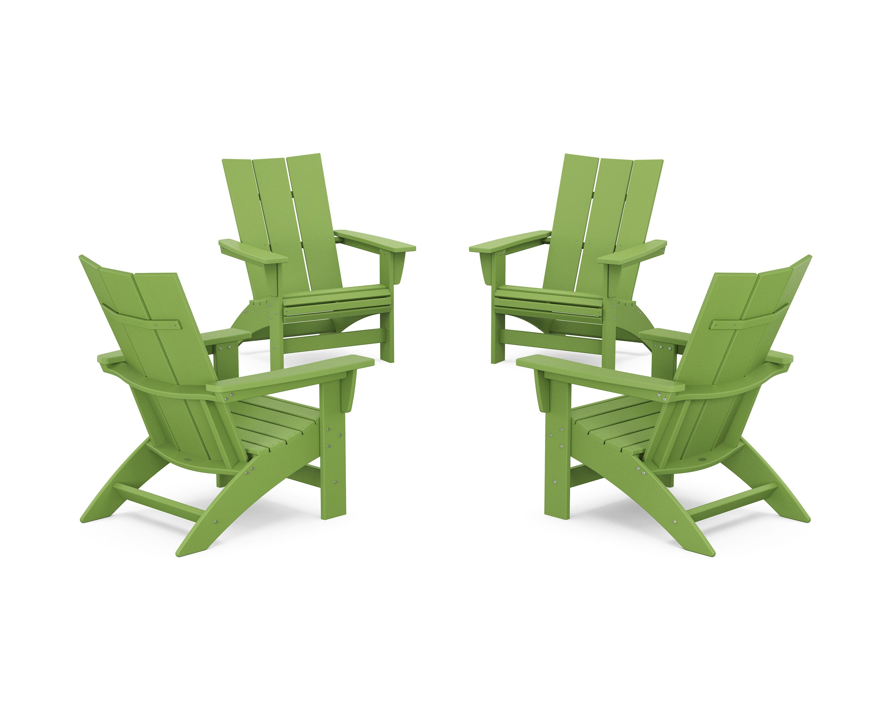 4-Piece Modern Grand Adirondack Chair Conversation Set