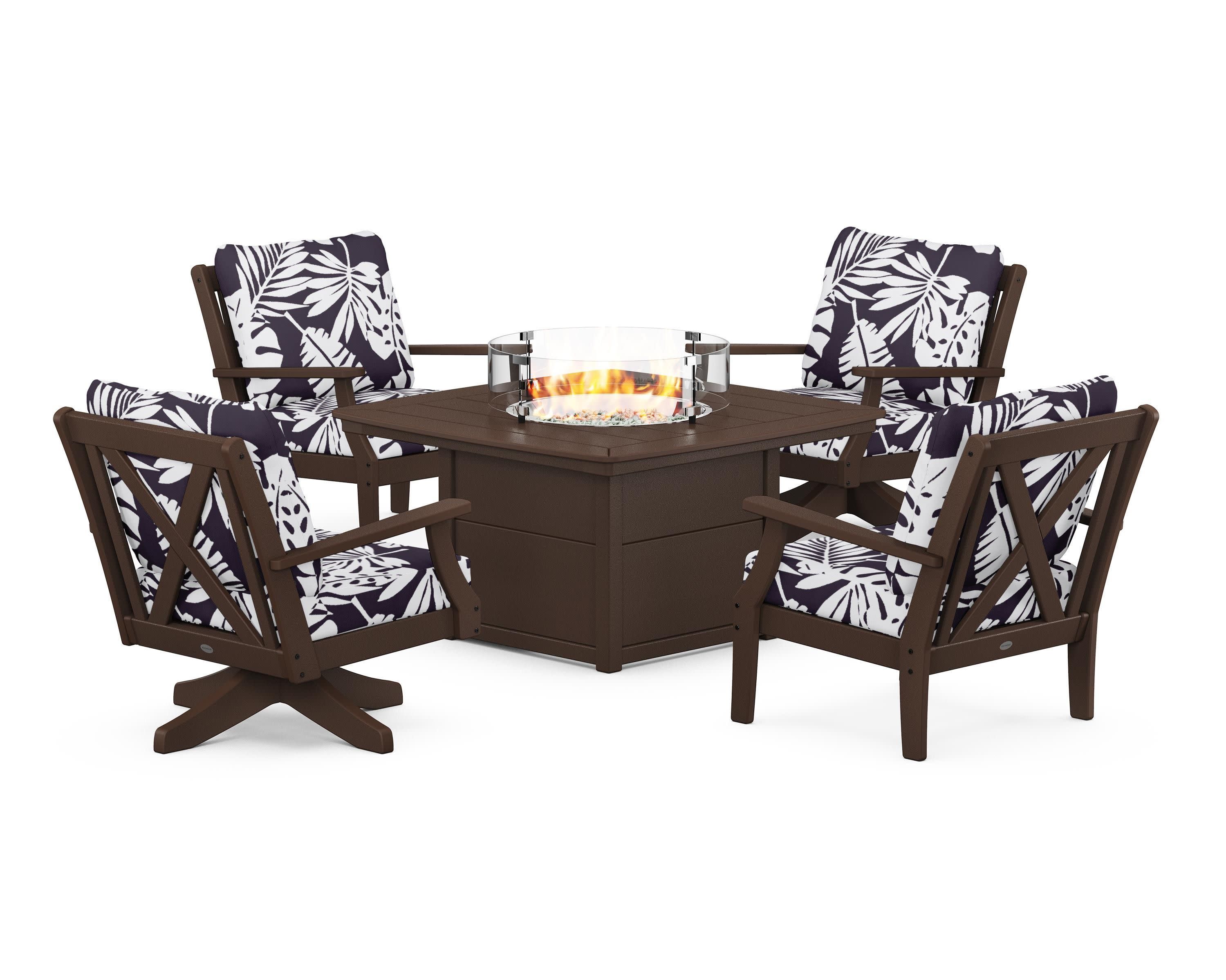 Braxton 5-Piece Deep Seating Set with Fire Table