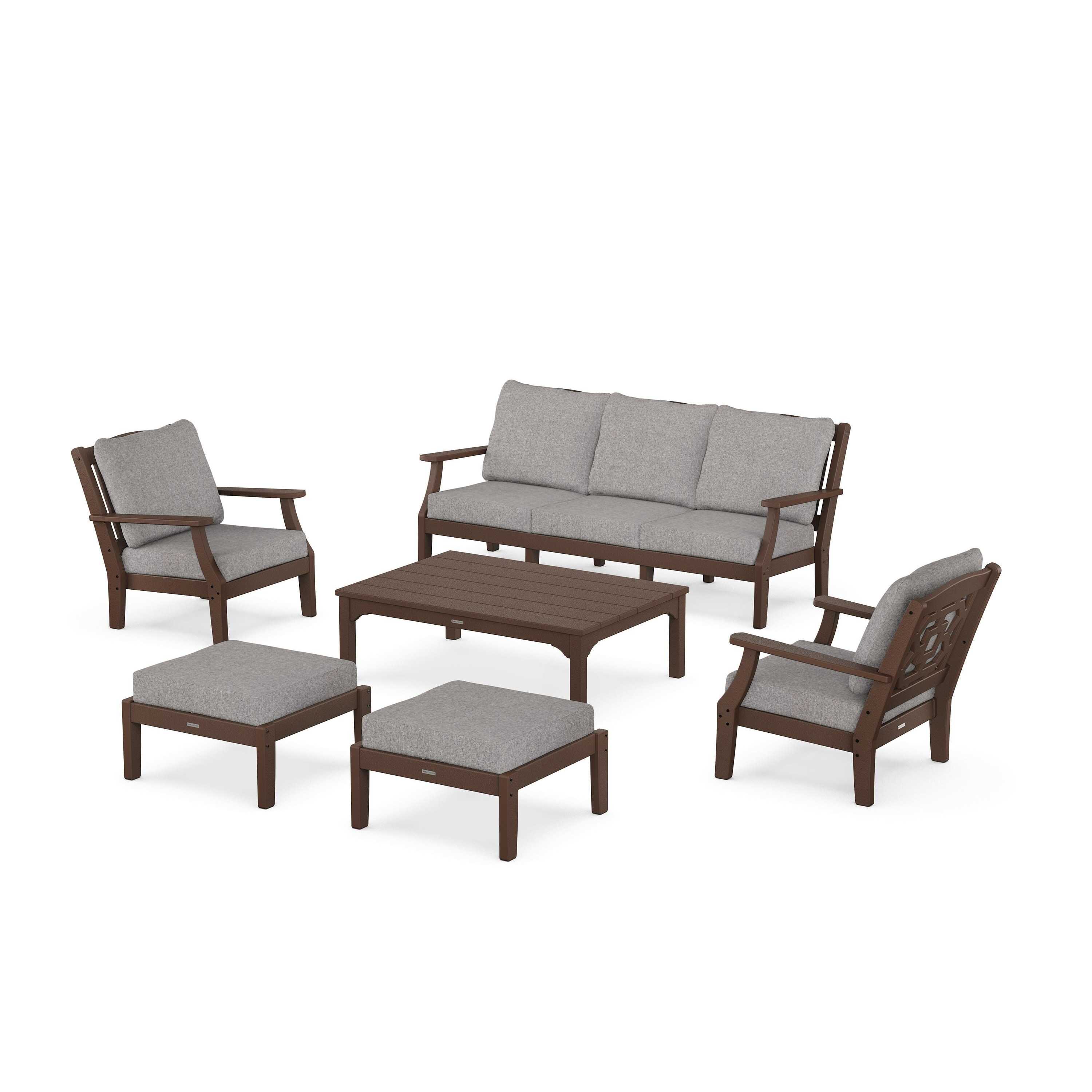 Chinoiserie 6-Piece Lounge Sofa Set