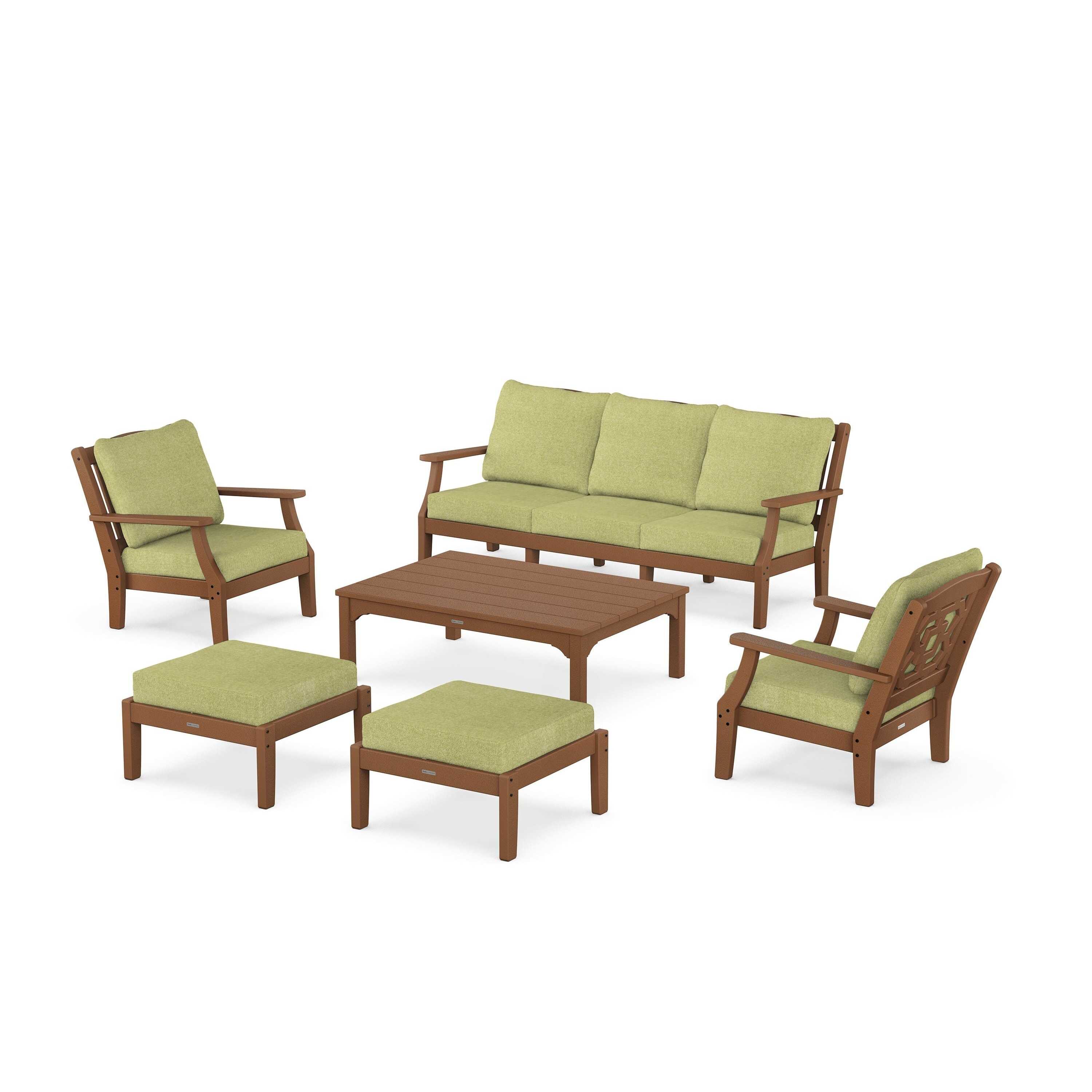 Chinoiserie 6-Piece Lounge Sofa Set