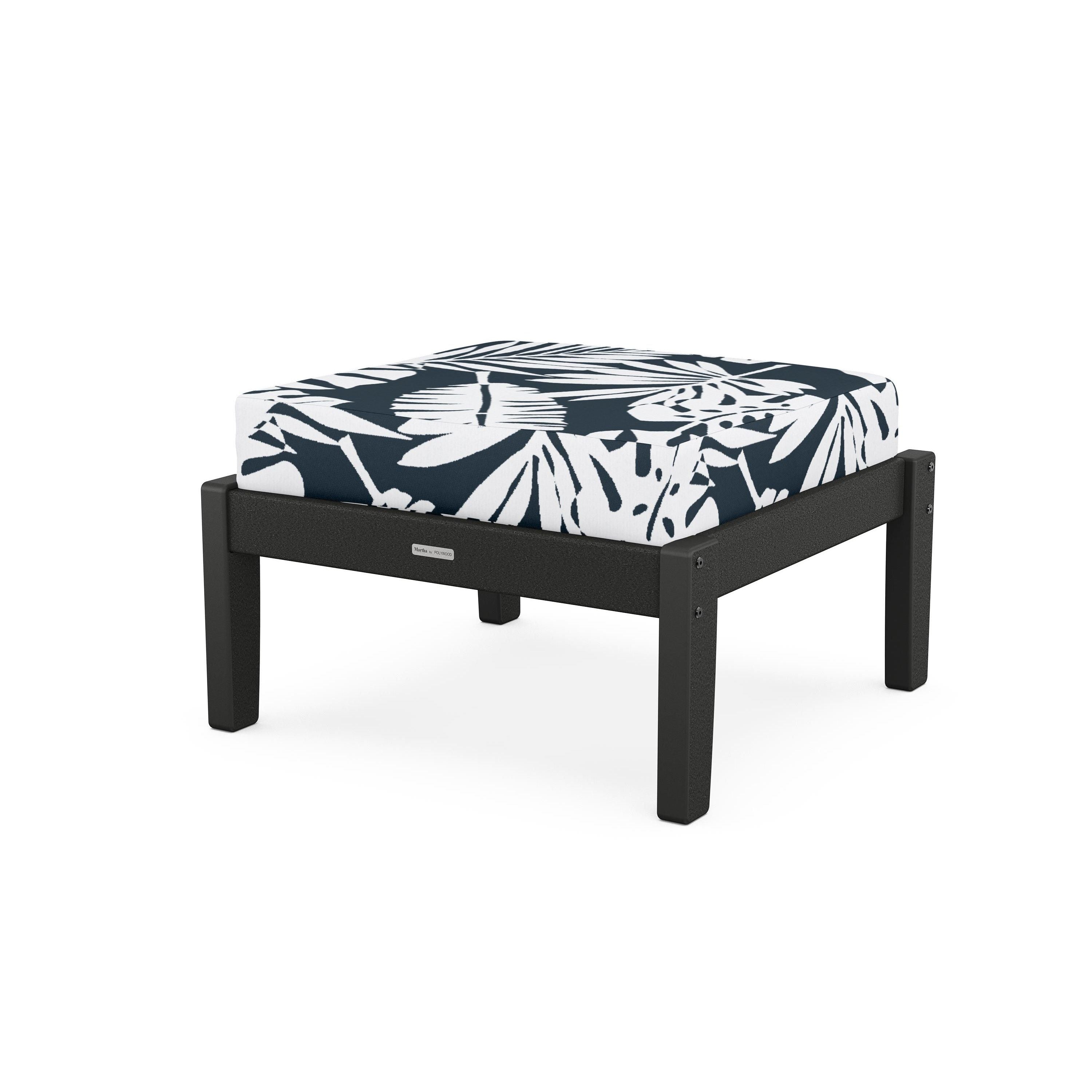 Chinoiserie Deep Seating Ottoman