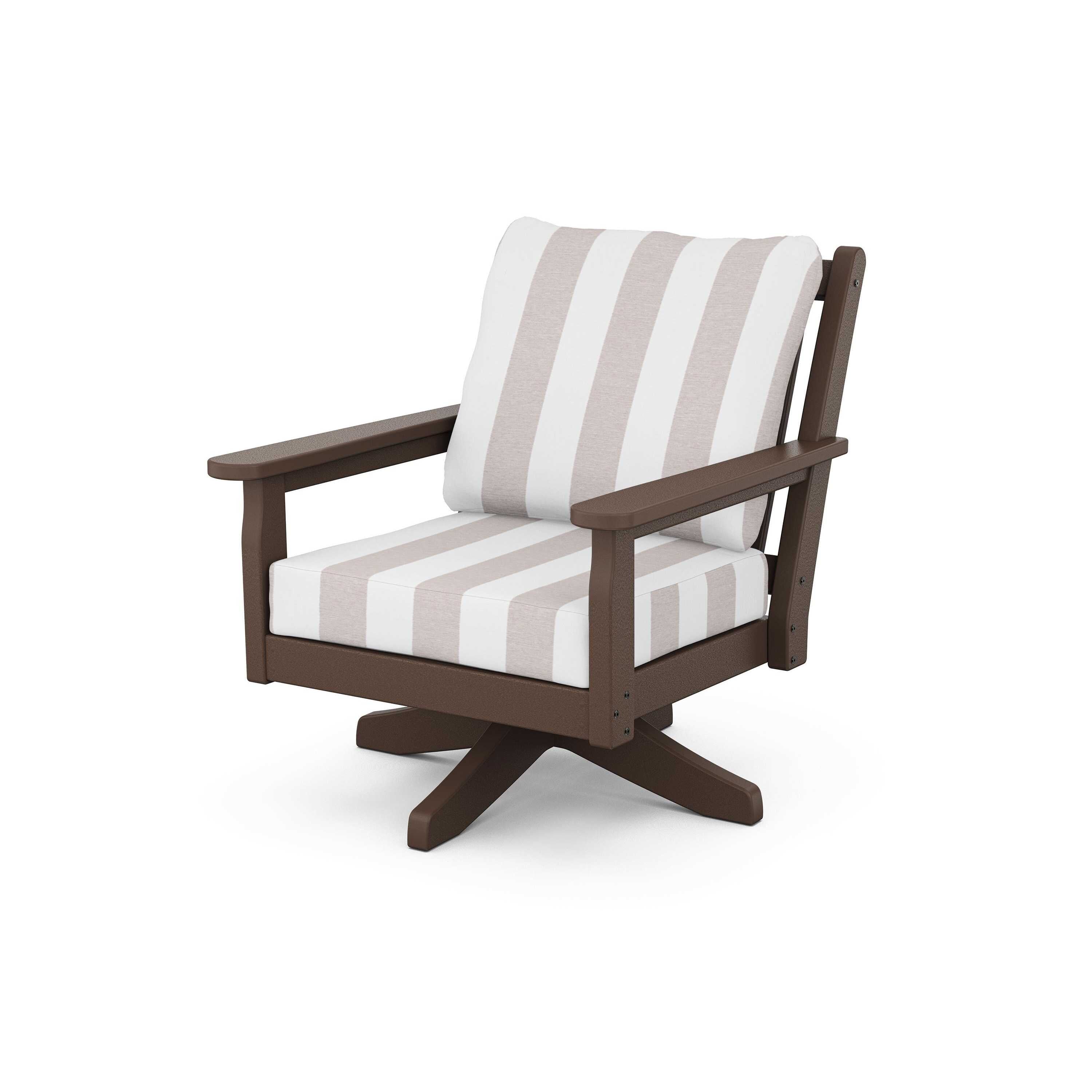 Chippendale Deep Seating Swivel Chair