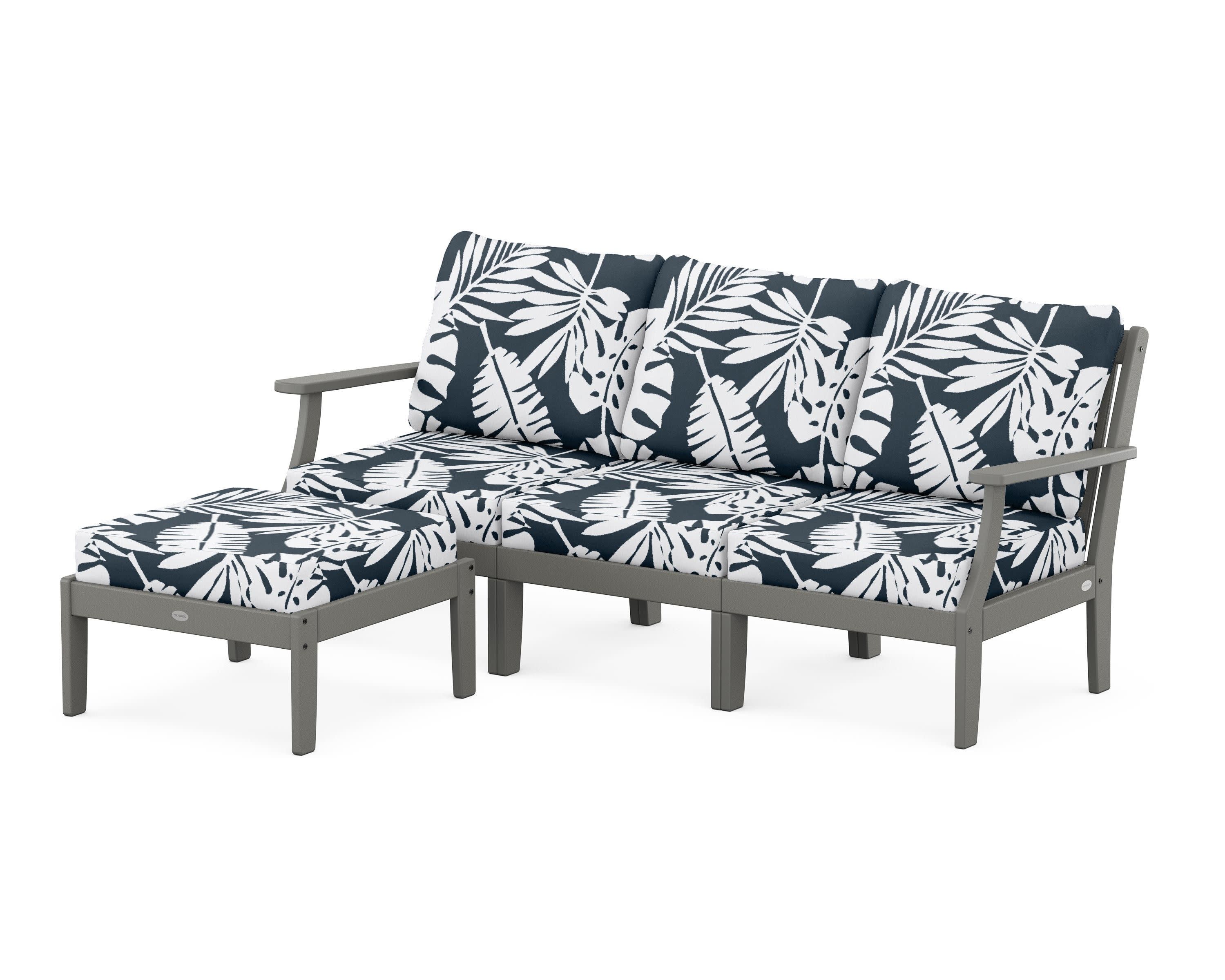 Braxton Modular 4-Piece Deep Seating Set with Ottoman