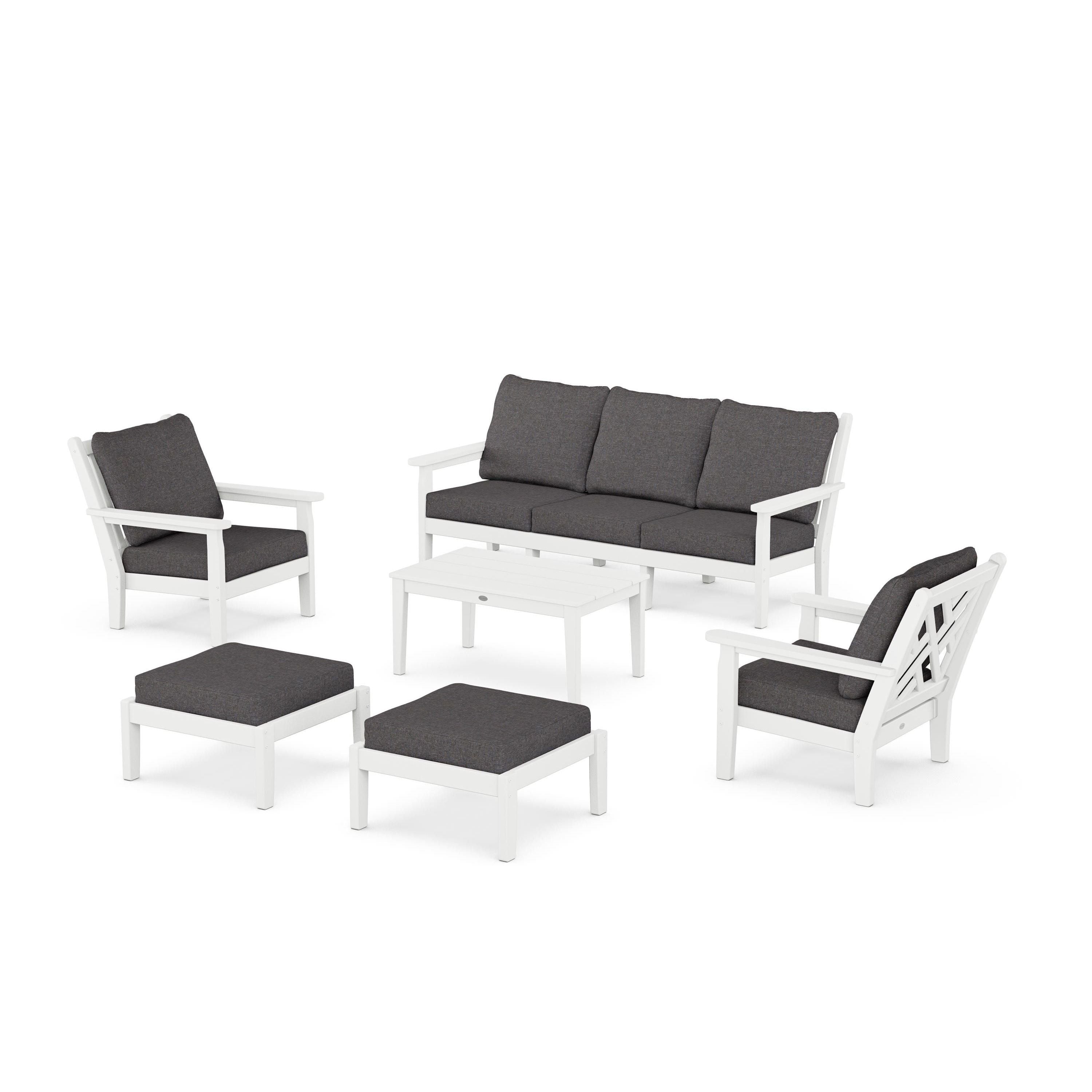 Chippendale 6-Piece Lounge Sofa Set