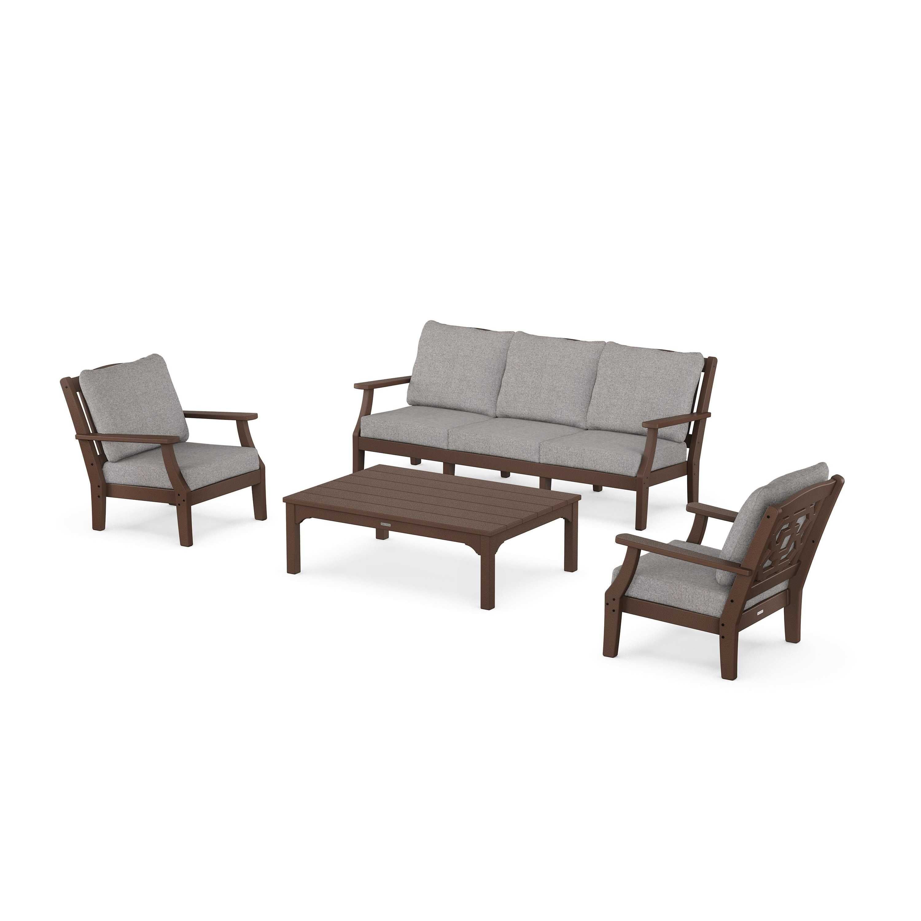 Chinoiserie 4-Piece Deep Seating Set with Sofa