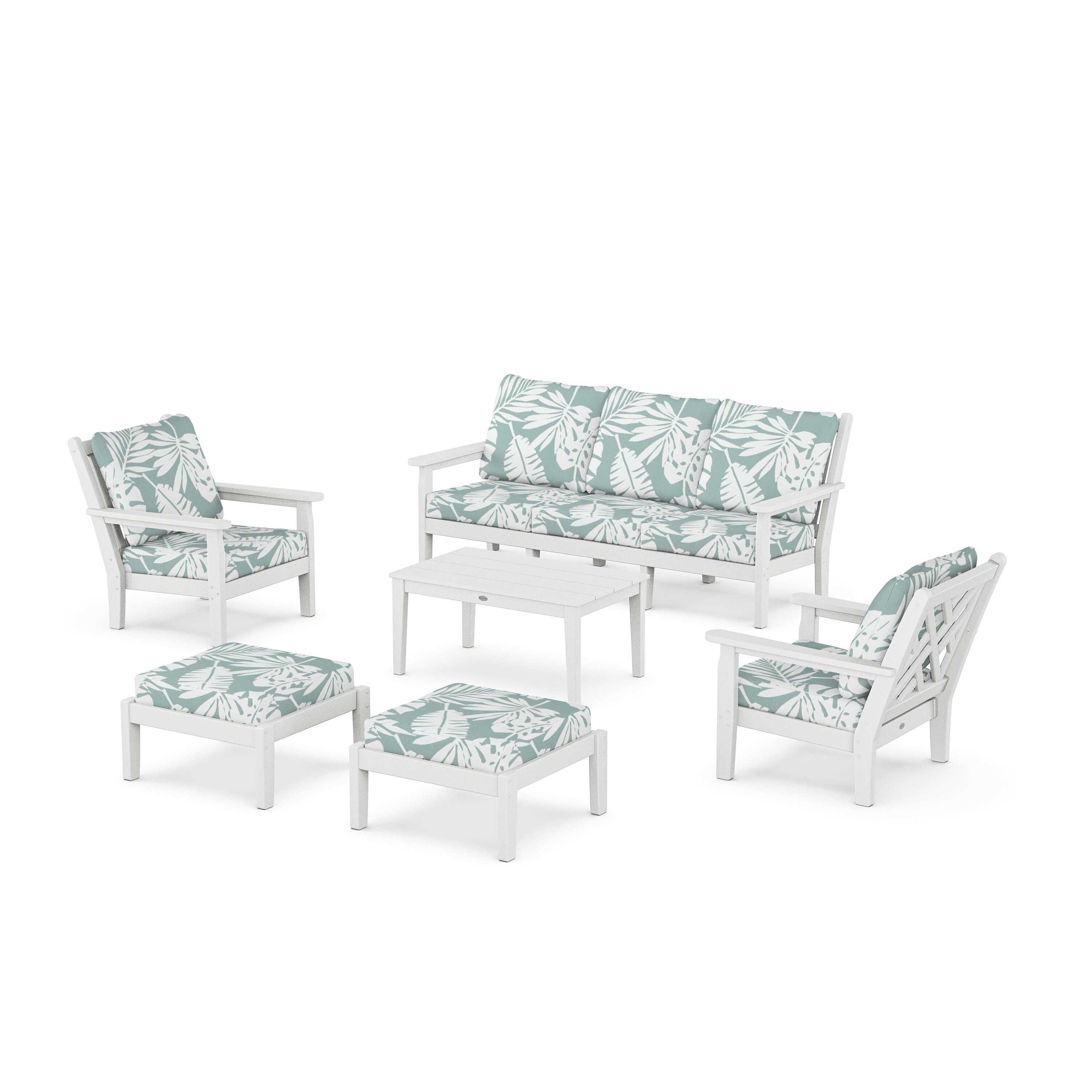 Chippendale 6-Piece Lounge Sofa Set
