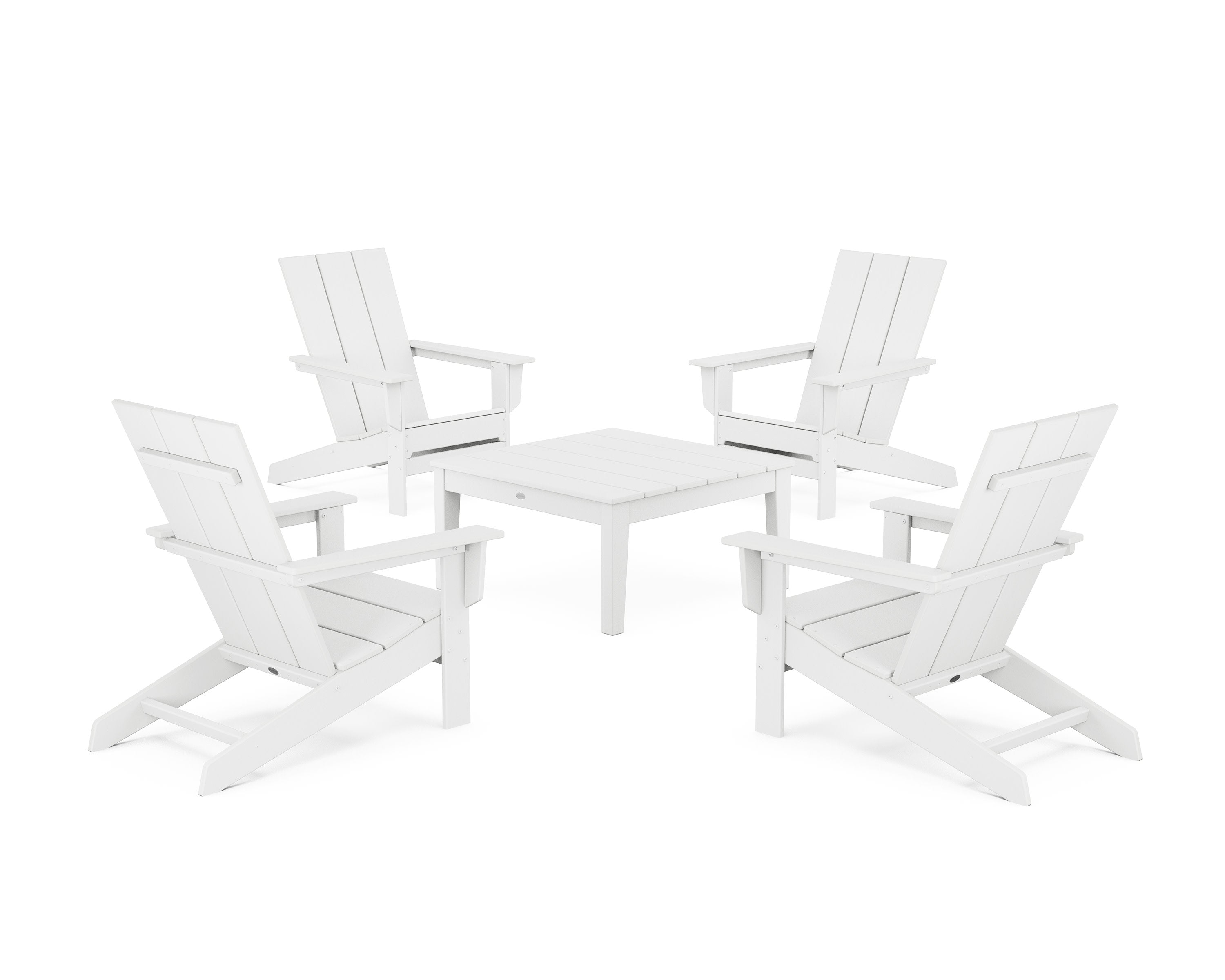 5-Piece Modern Studio Adirondack Chair Conversation Group