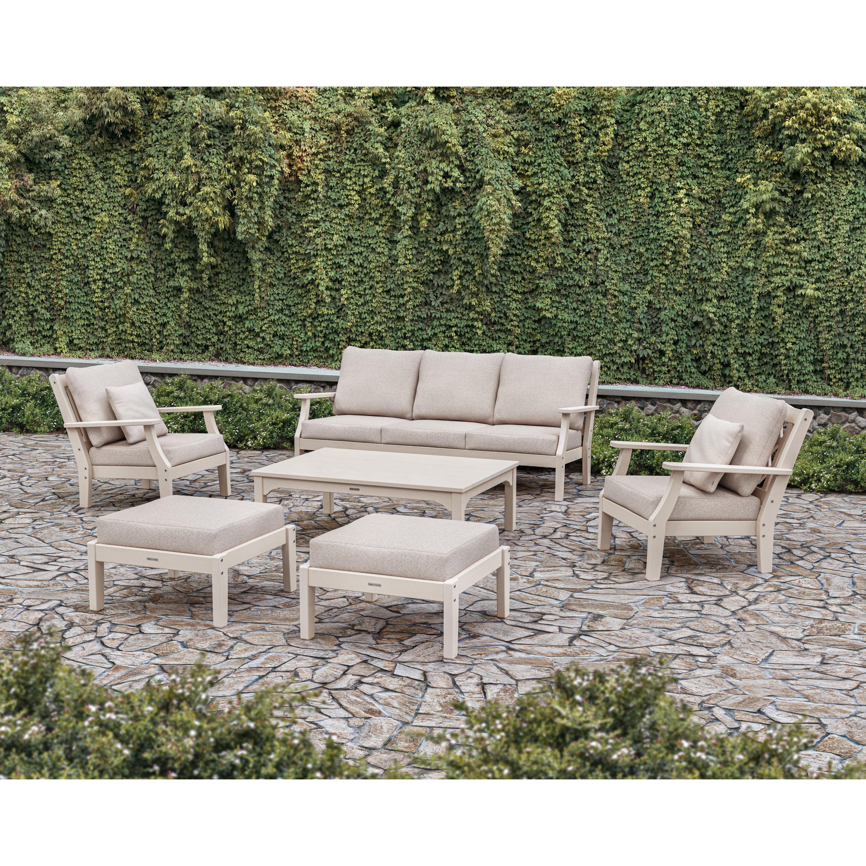 Chinoiserie 6-Piece Lounge Sofa Set