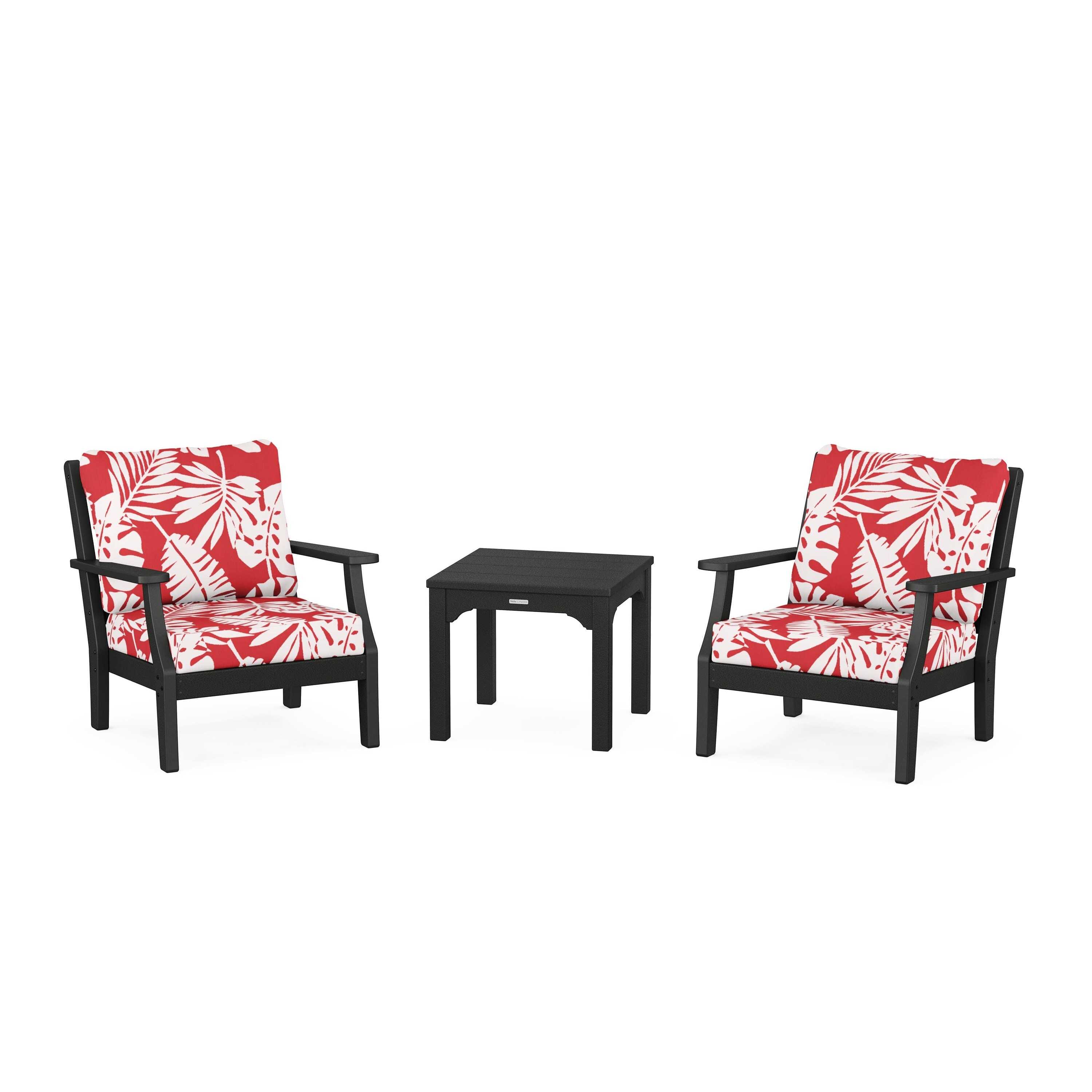 Chinoiserie 3-Piece Deep Seating Set