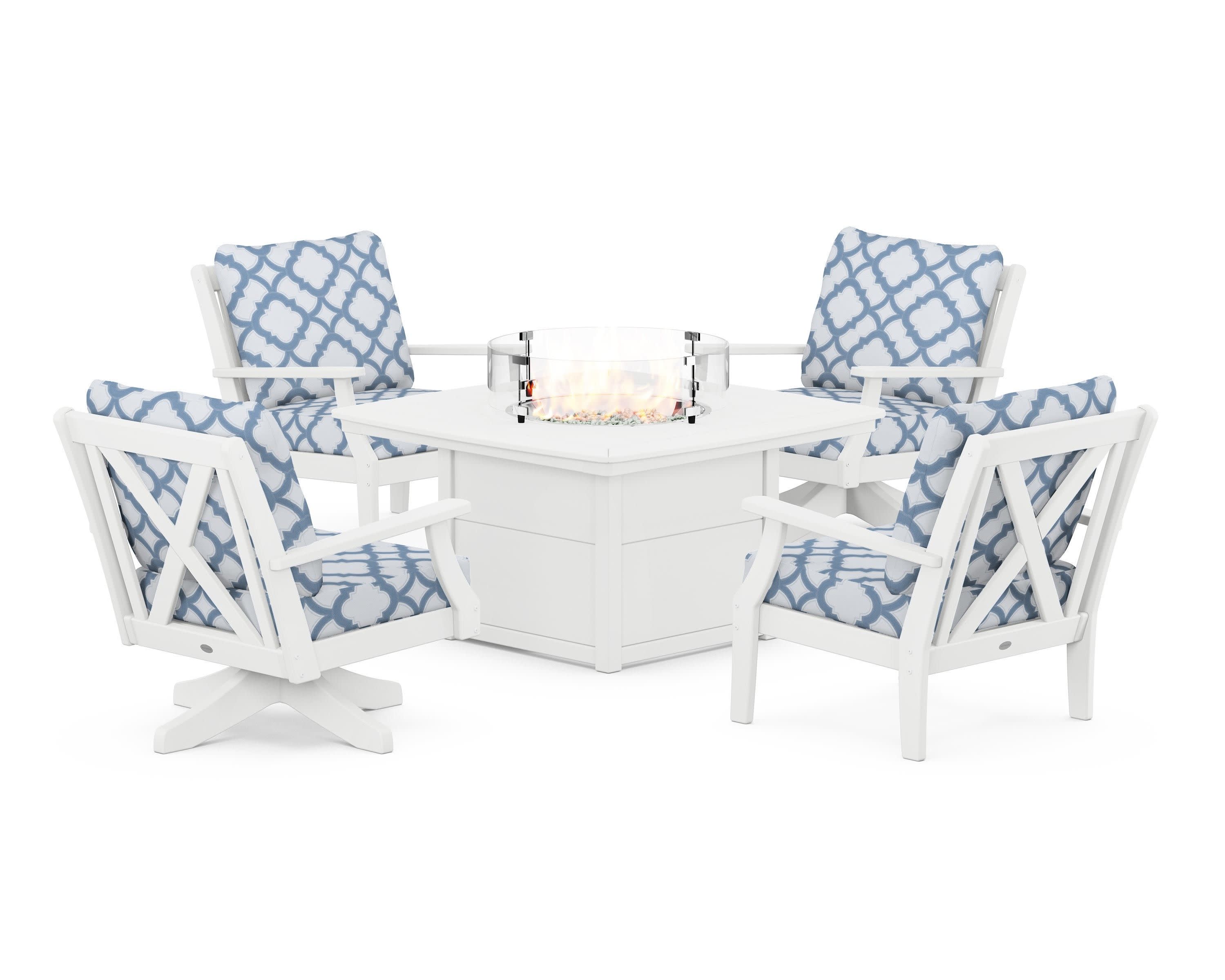 Braxton 5-Piece Deep Seating Set with Fire Table