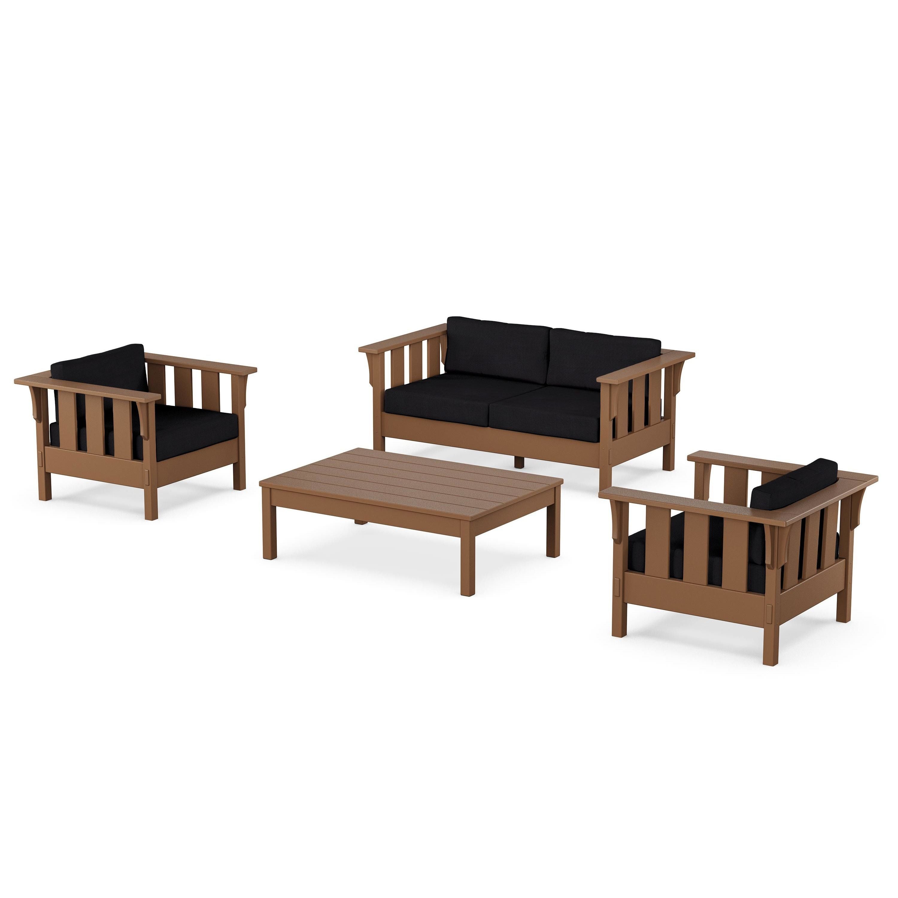 Acadia 4-Piece Deep Seating Set with Loveseat