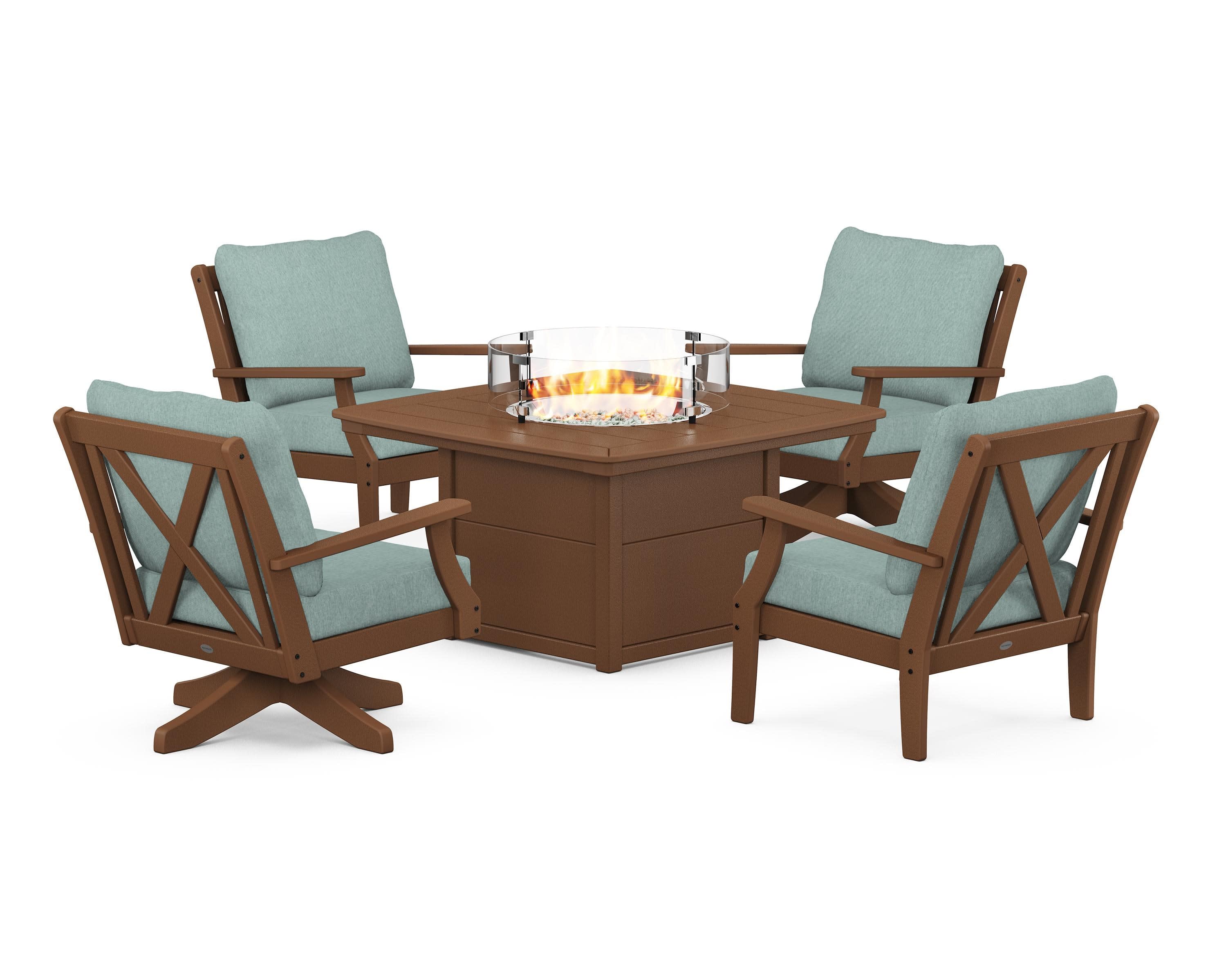 Braxton 5-Piece Deep Seating Set with Fire Table