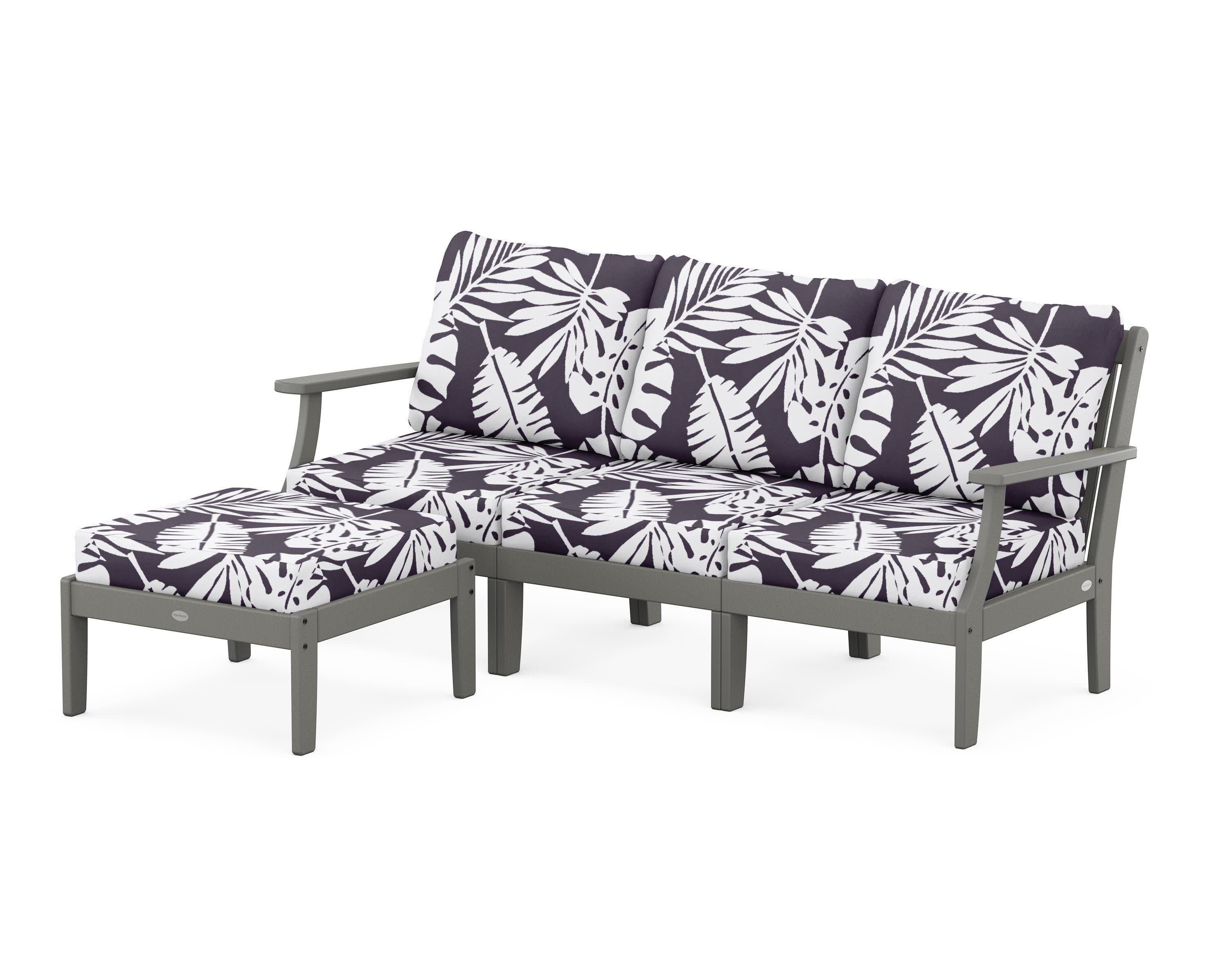 Braxton Modular 4-Piece Deep Seating Set with Ottoman