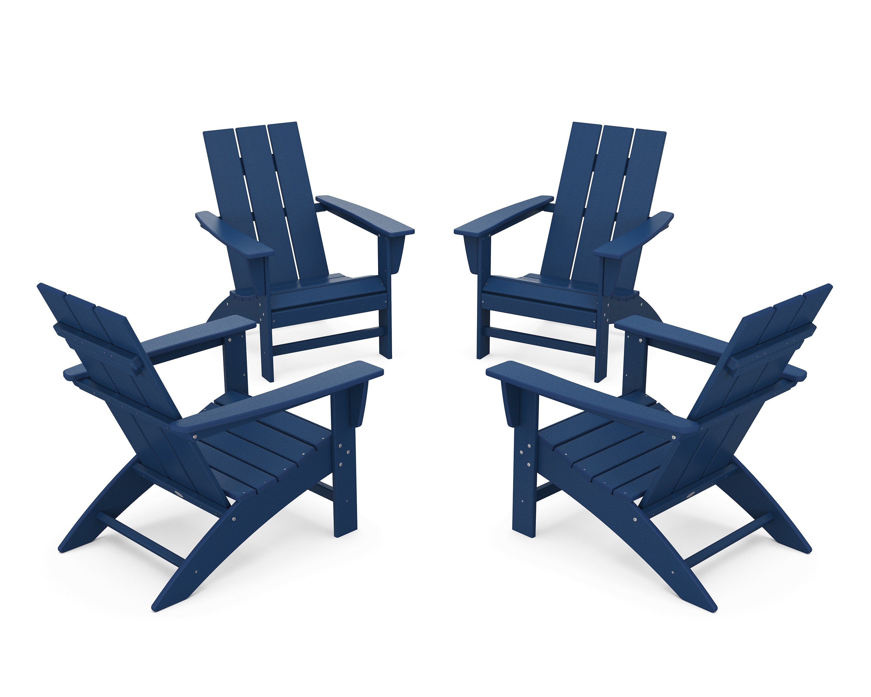 4-Piece Modern Adirondack Chair Conversation Set