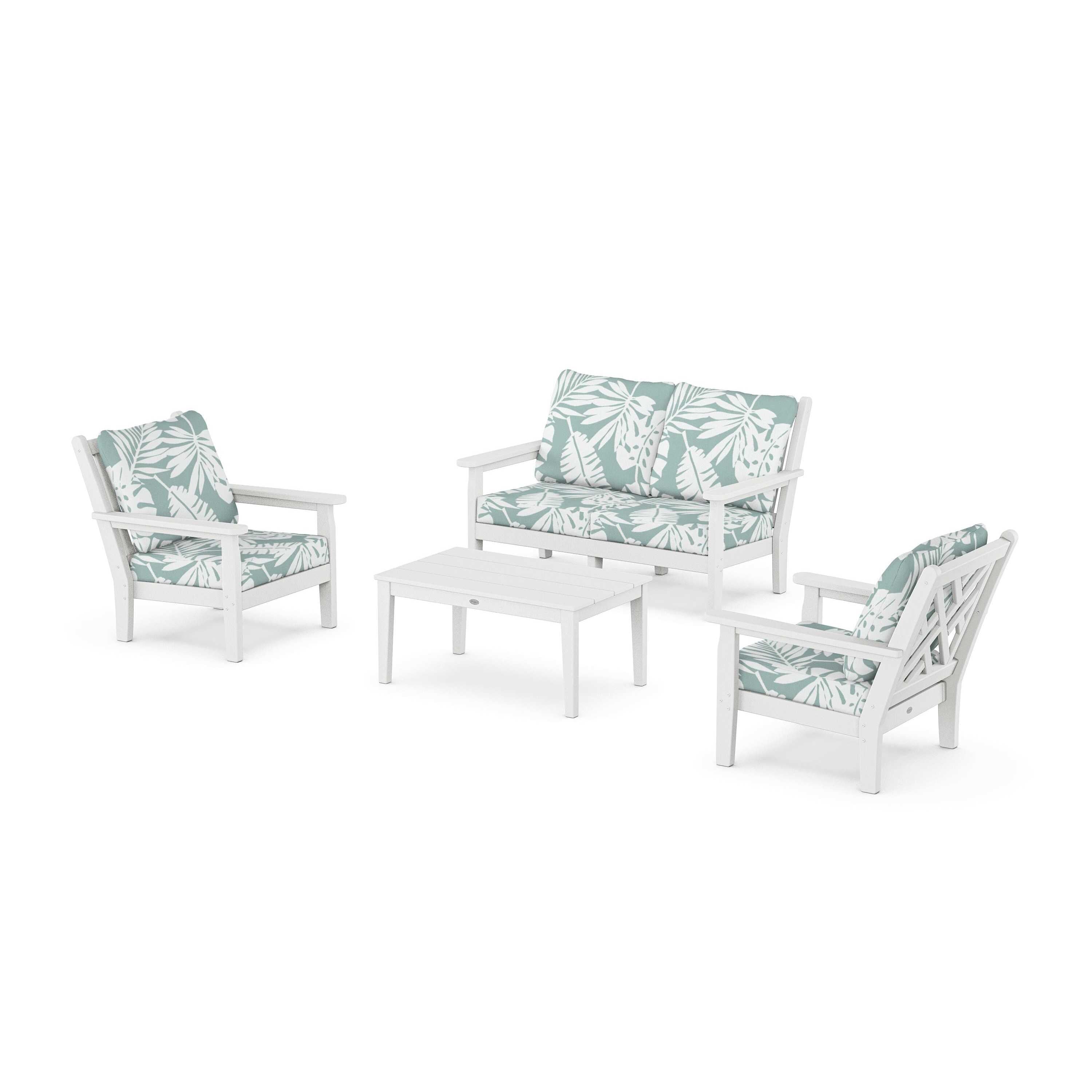 Chippendale 4-Piece Deep Seating Set with Loveseat