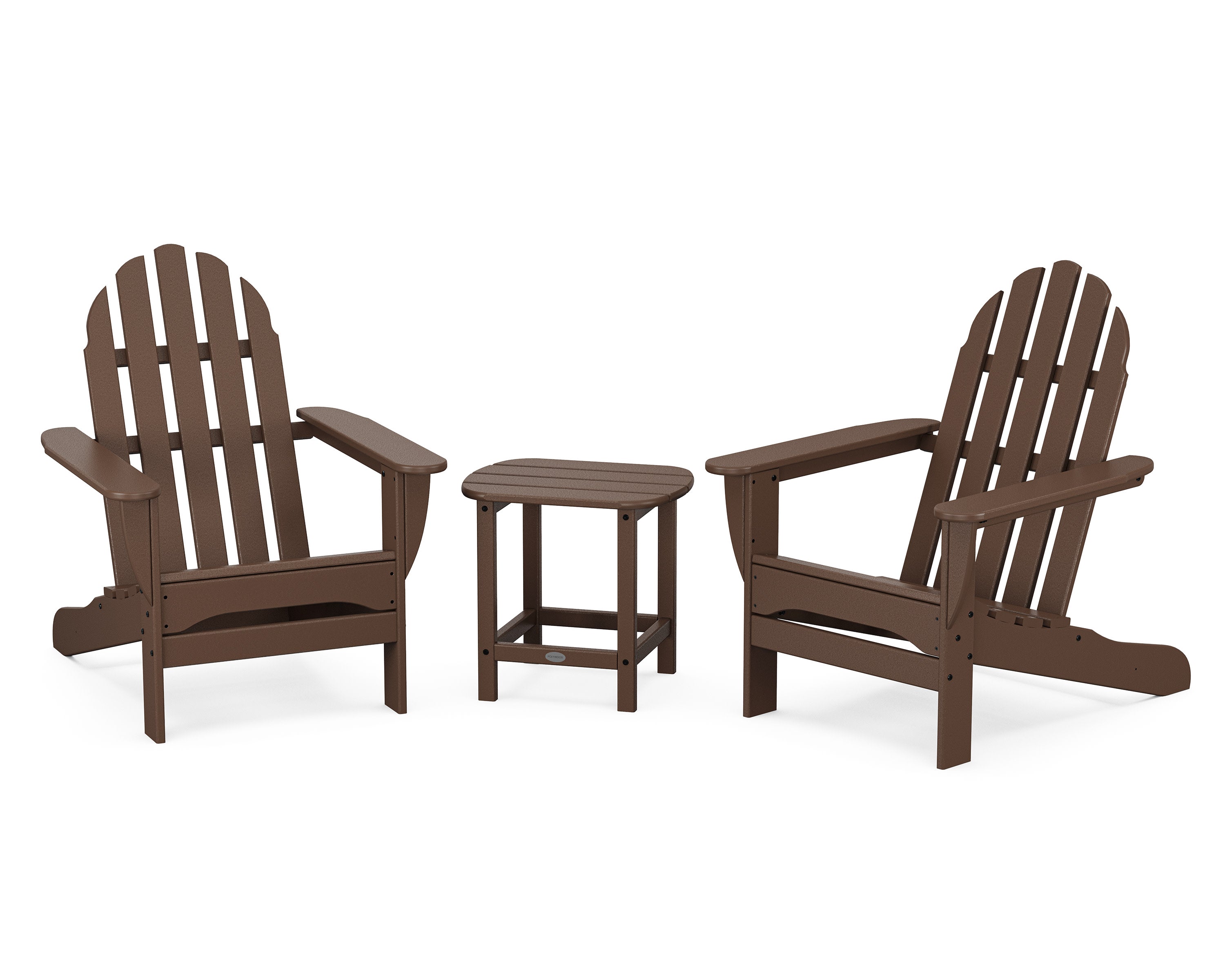 Classic Adirondack 3-Piece Set with South Beach 18" Side Table