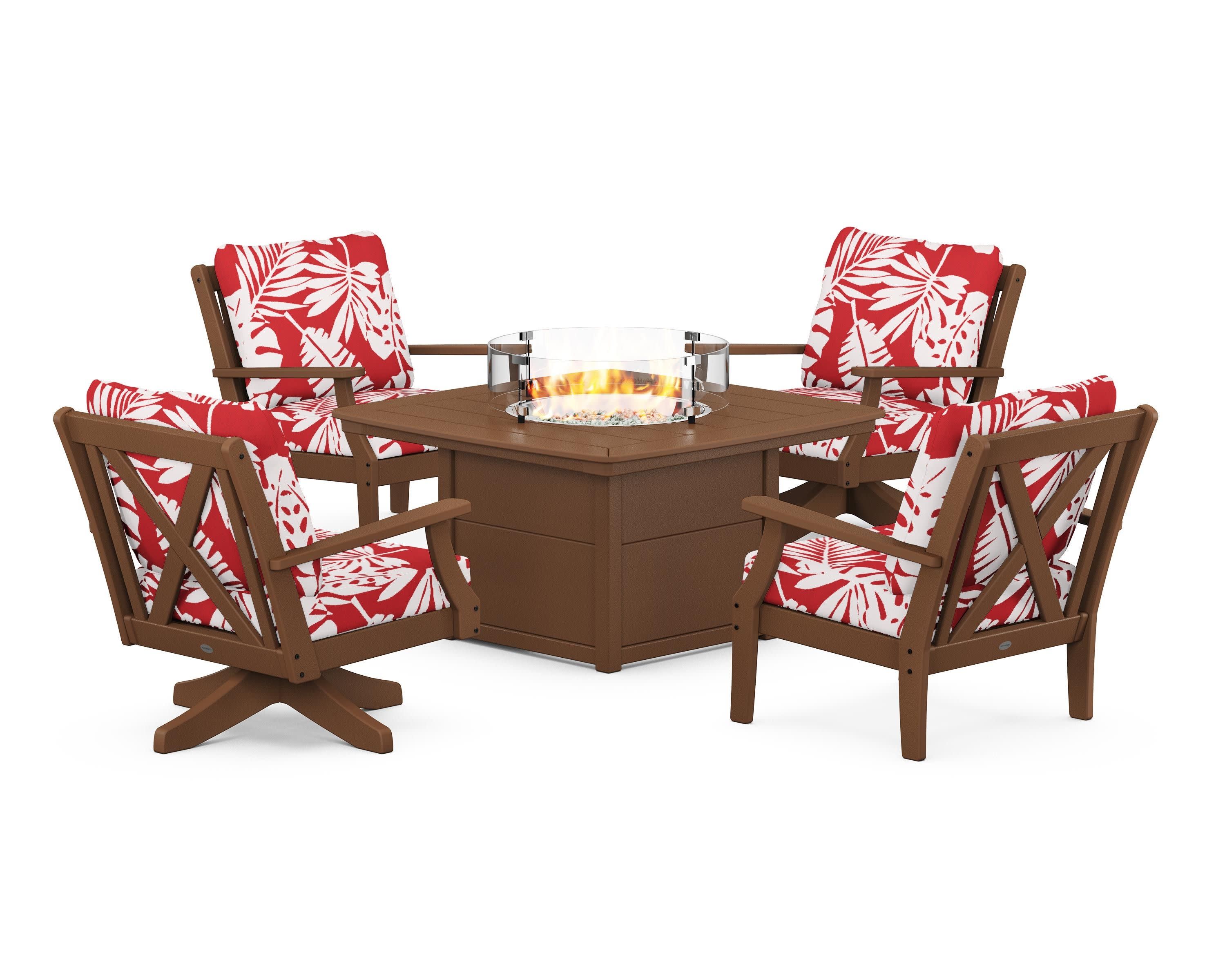 Braxton 5-Piece Deep Seating Set with Fire Table